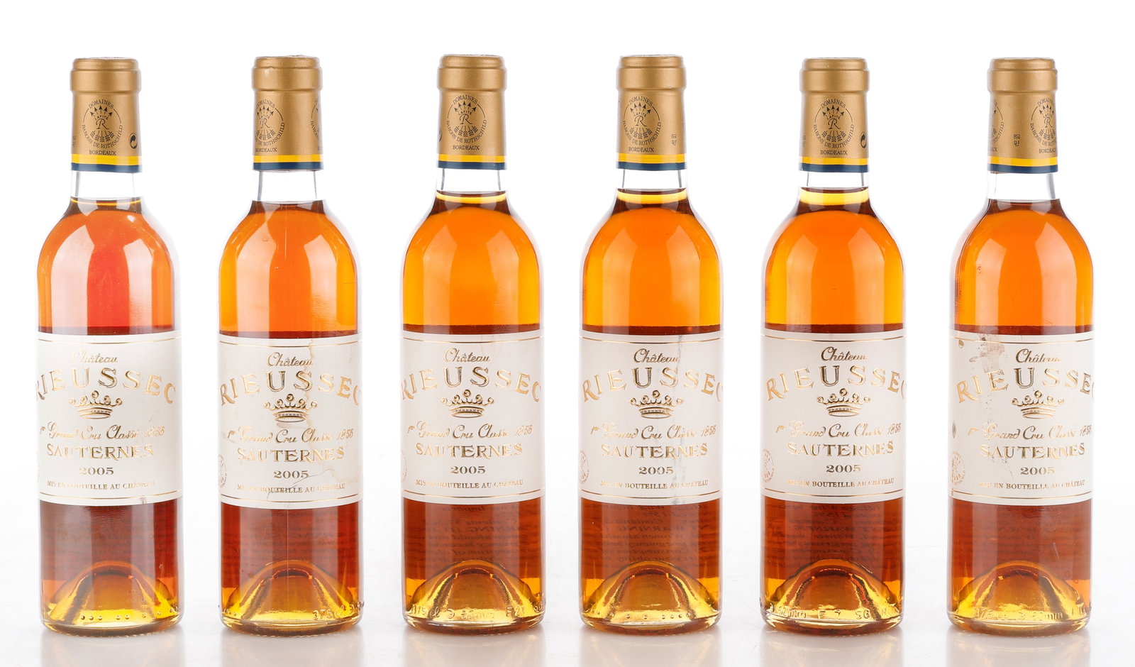 6 Half Bottles of Chateau Rieussec Sauternes, 2005 (1 of 2)