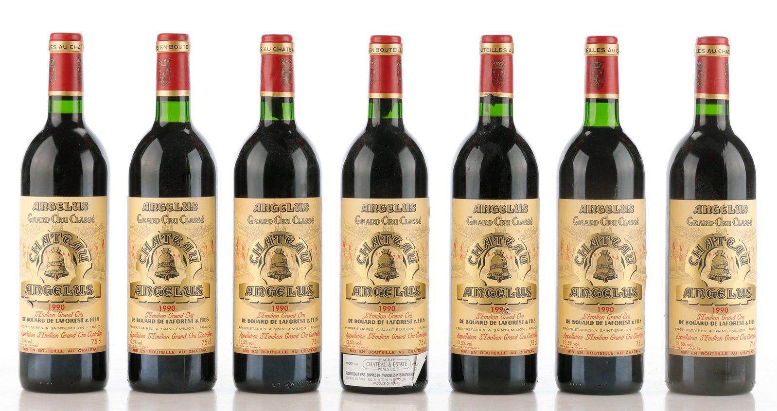 7 Bottles of Chateau Angelus Saint-Emilion Grand Cru, 1990 (1 of 4)