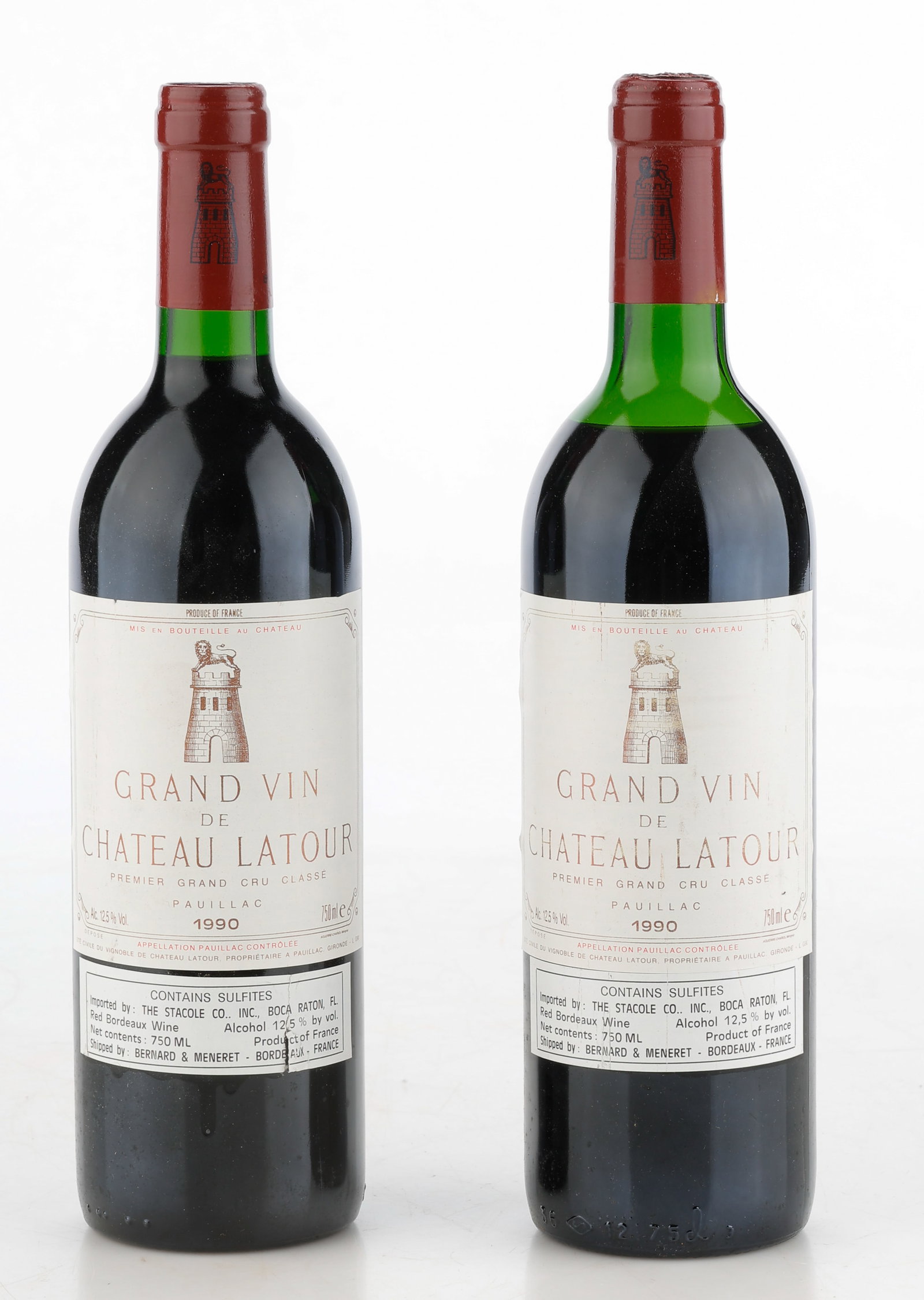 2 Bottles Of Chateau Latour Pauillac, 1990, French Bordeaux Wine (1 of 2)
