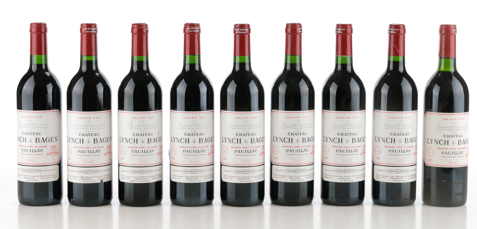 9 Bottles of Chateau Lynch-Bages, Pauillac, French Bordeaux Wine (1 of 4)
