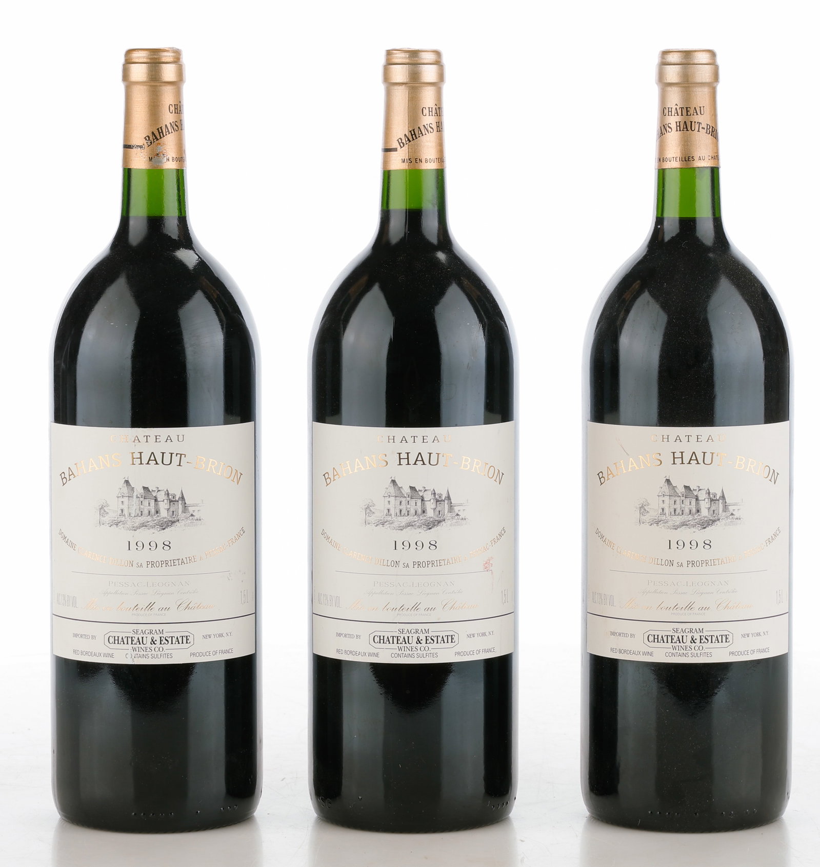 3 Magnums Of Chateau Bahans Haut-Brion, 1998, French Bordeaux Wine (1 of 2)