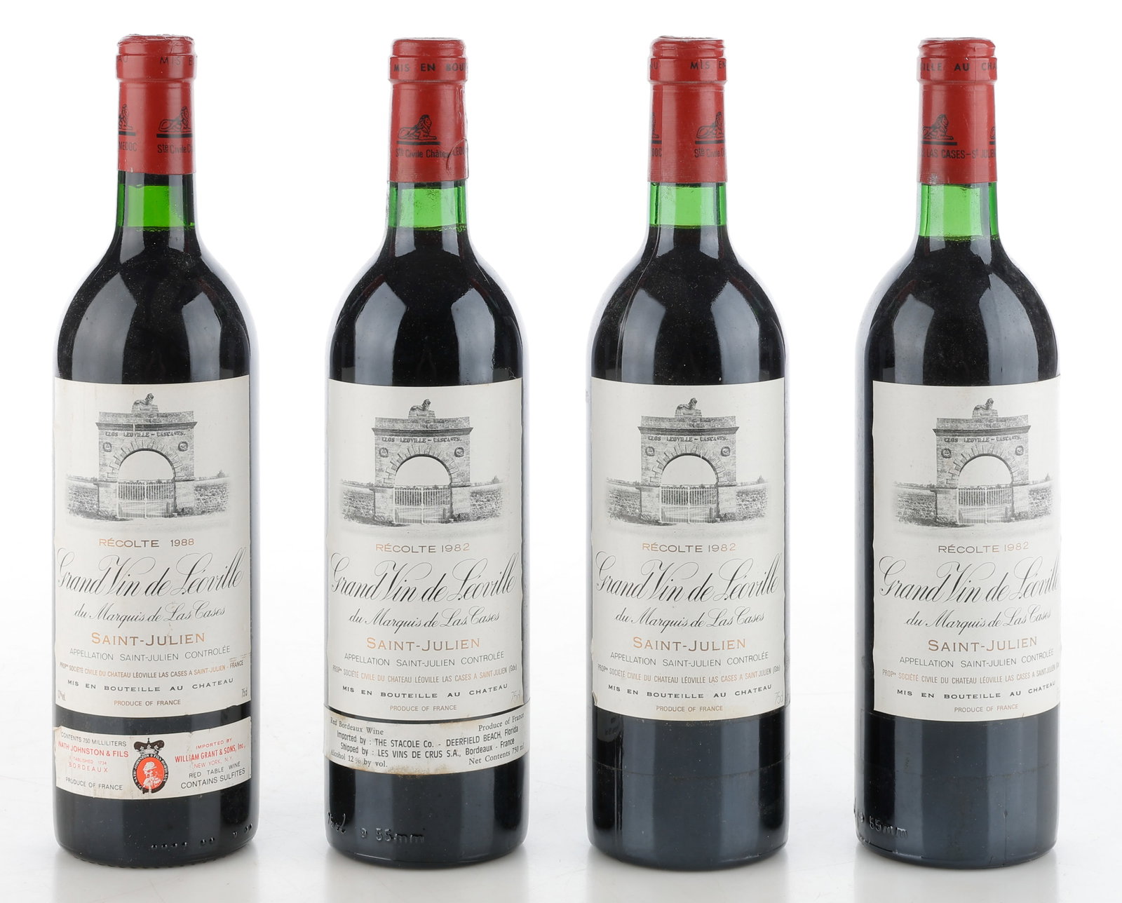 4 Bottles Of Chateau Leoville Las Cases Saint-Julien, French Bordeaux Wine (1 of 2)