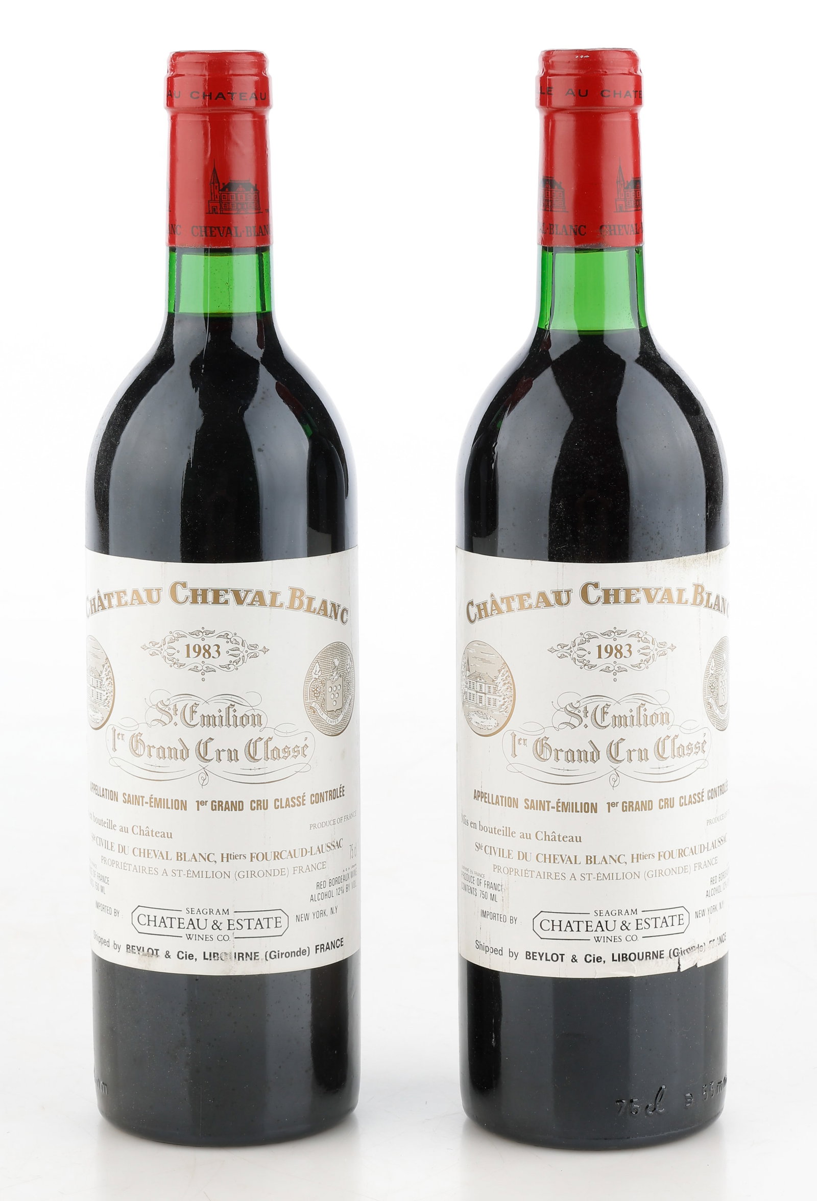 2 Bottles of Chateau Cheval Blanc Saint-Emilion Premier Grand Cru Classe, 1983 (1 of 2)