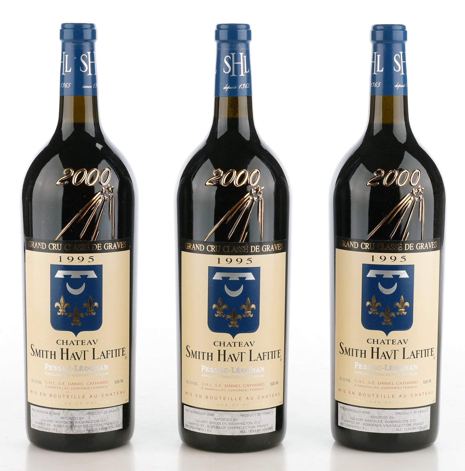 3 Magnums of Chateau Smith Haut Lafitte, 1995, Pessac-Leognan, French Bordeaux Wine (1 of 4)