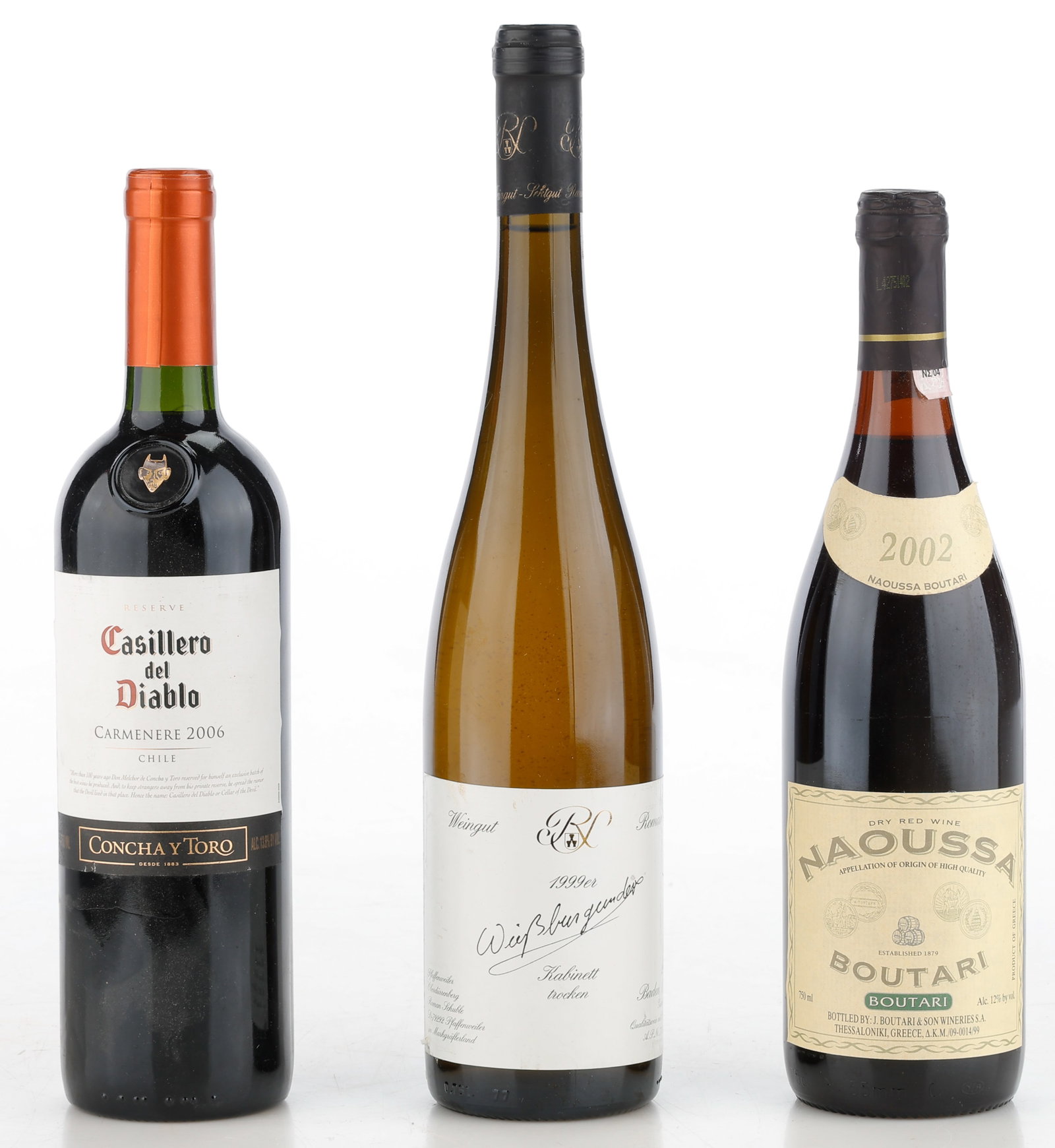 Group of 3 Assorted Wines from Various Countries (1 of 2)