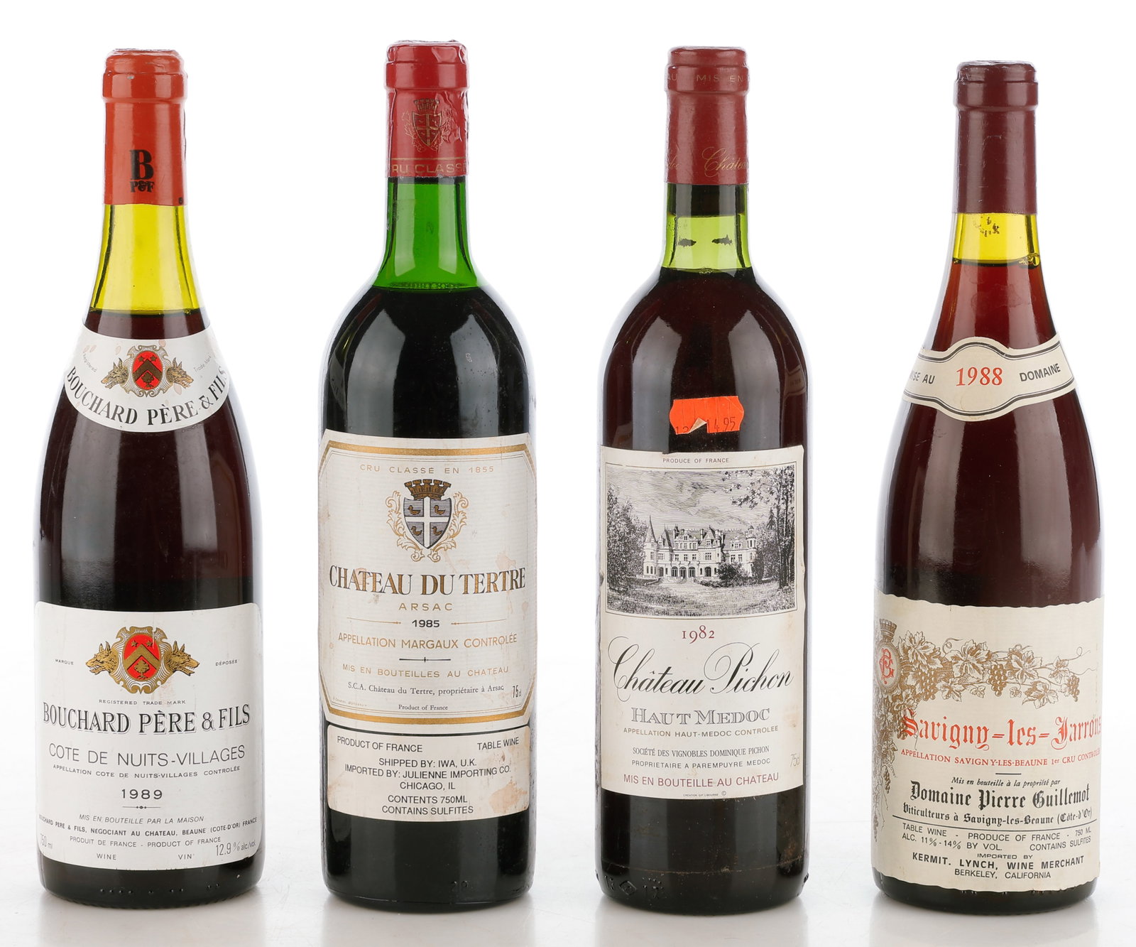 Group of 4 Assorted French Wines From The 1980's (1 of 4)