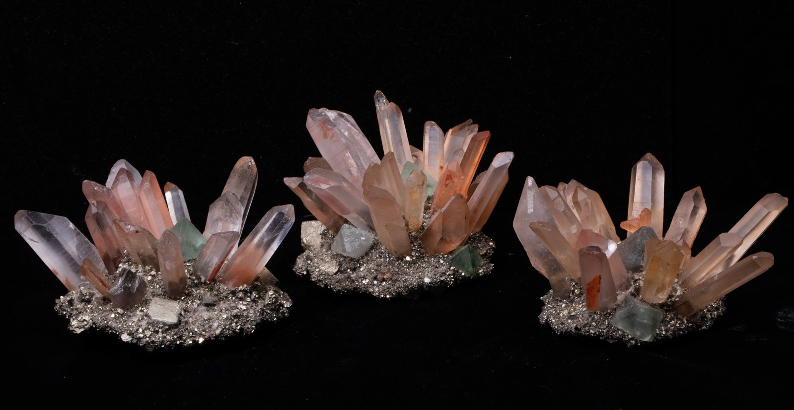 3 Quartz Crystal Cluster Specimens (1 of 3)