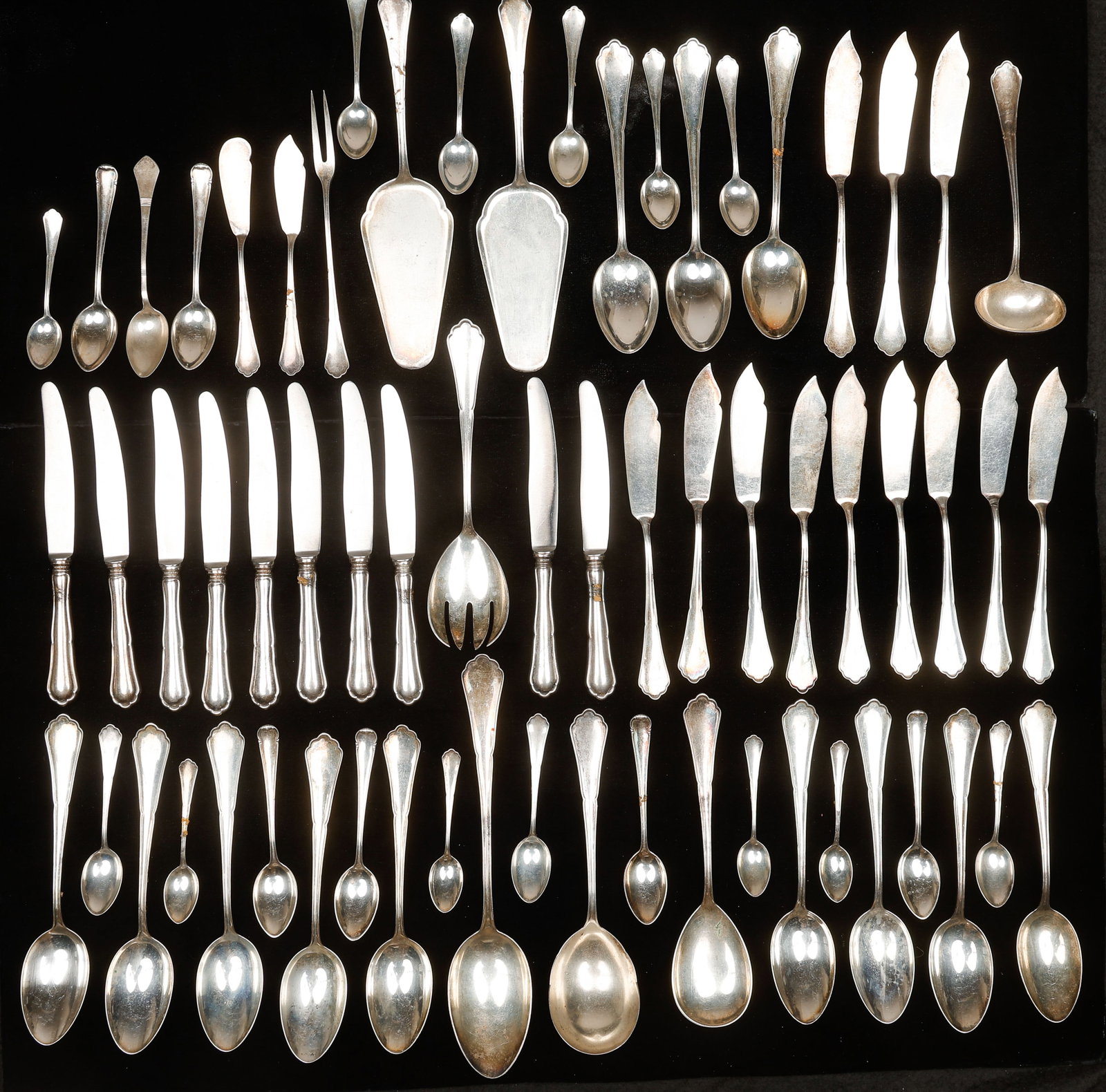 62 Pieces of Assorted Marked .800 Silver Flatware (1 of 5)