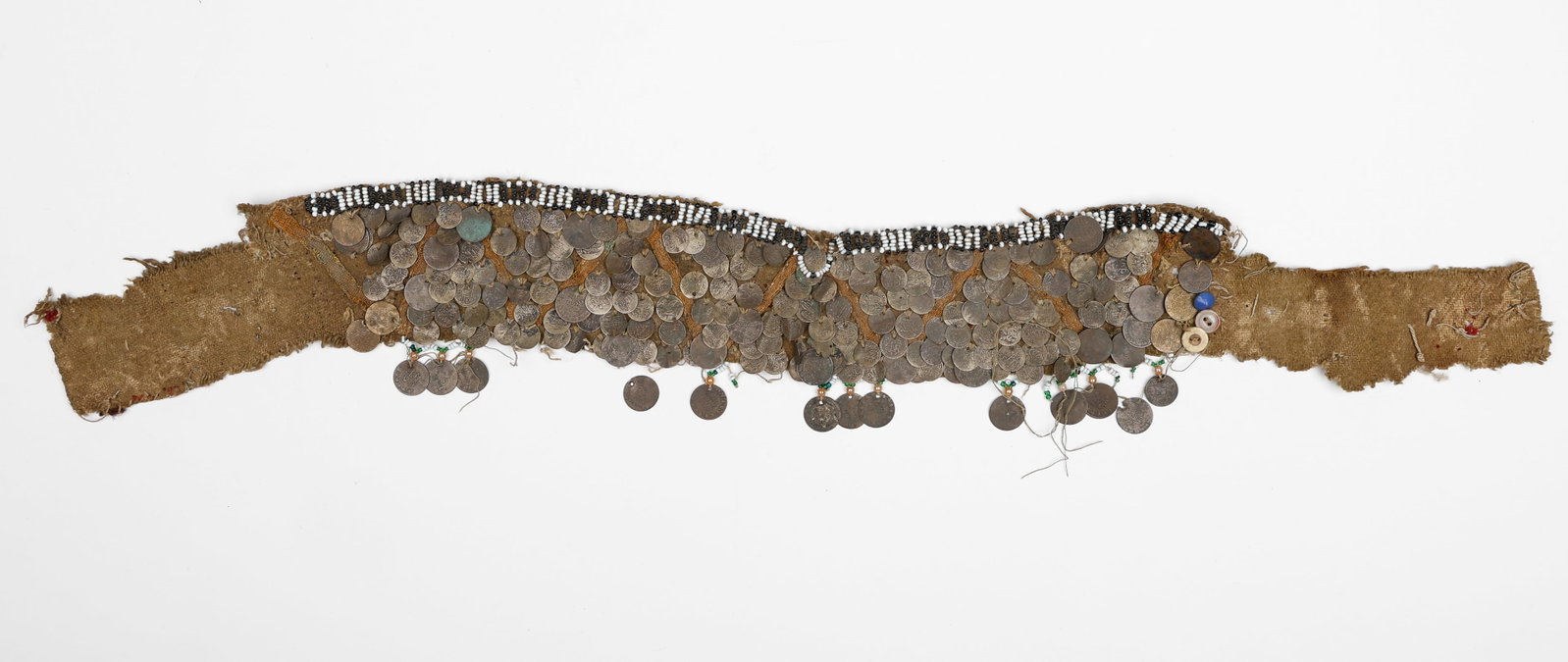 Ottoman/Turkish Sash With Ottoman Silver Coins, Macedonia, 17th-18th C. (1 of 3)