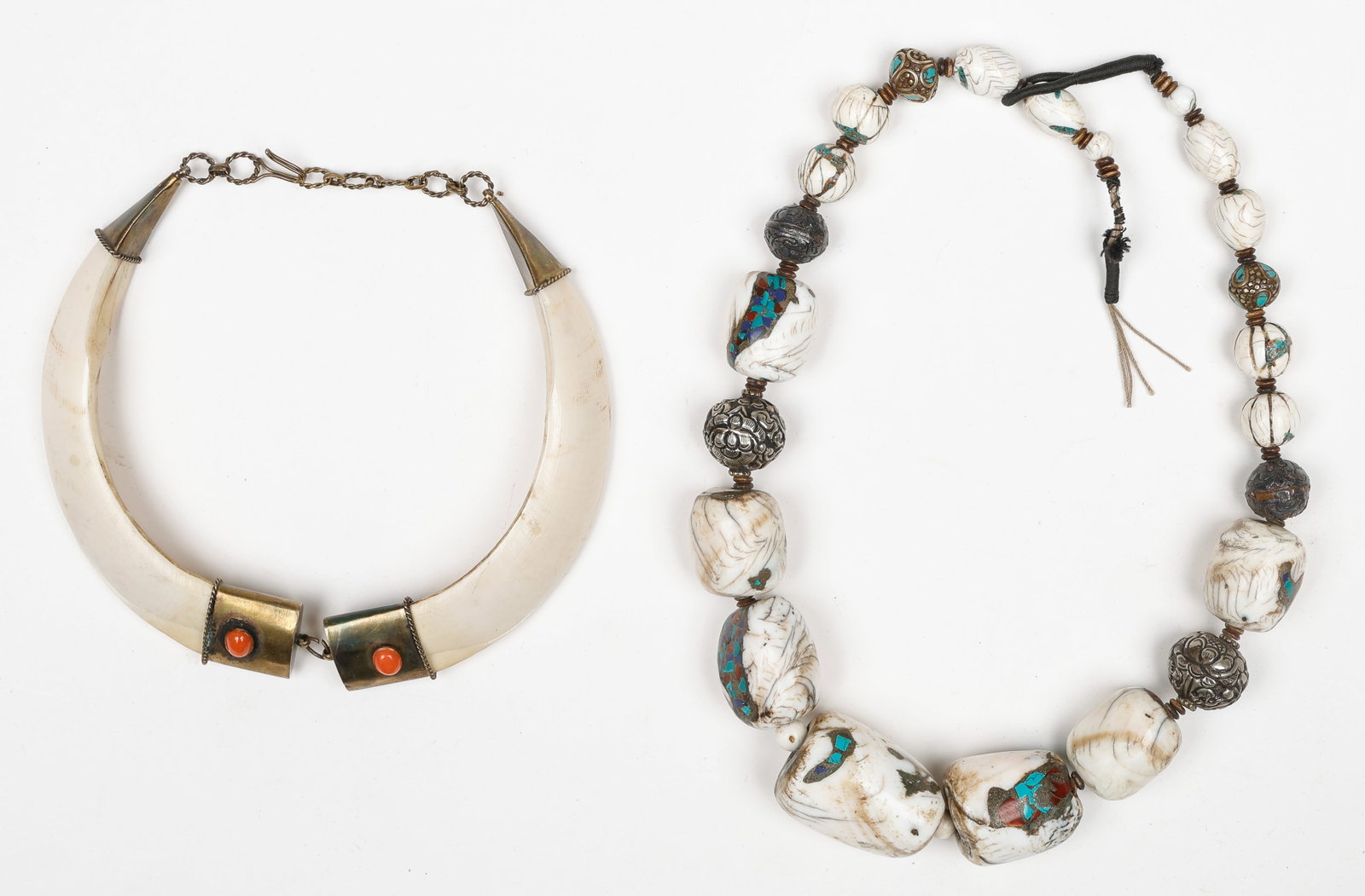 2 Vintage Naga Redesigned Necklaces, Nagaland/NE India (1 of 4)