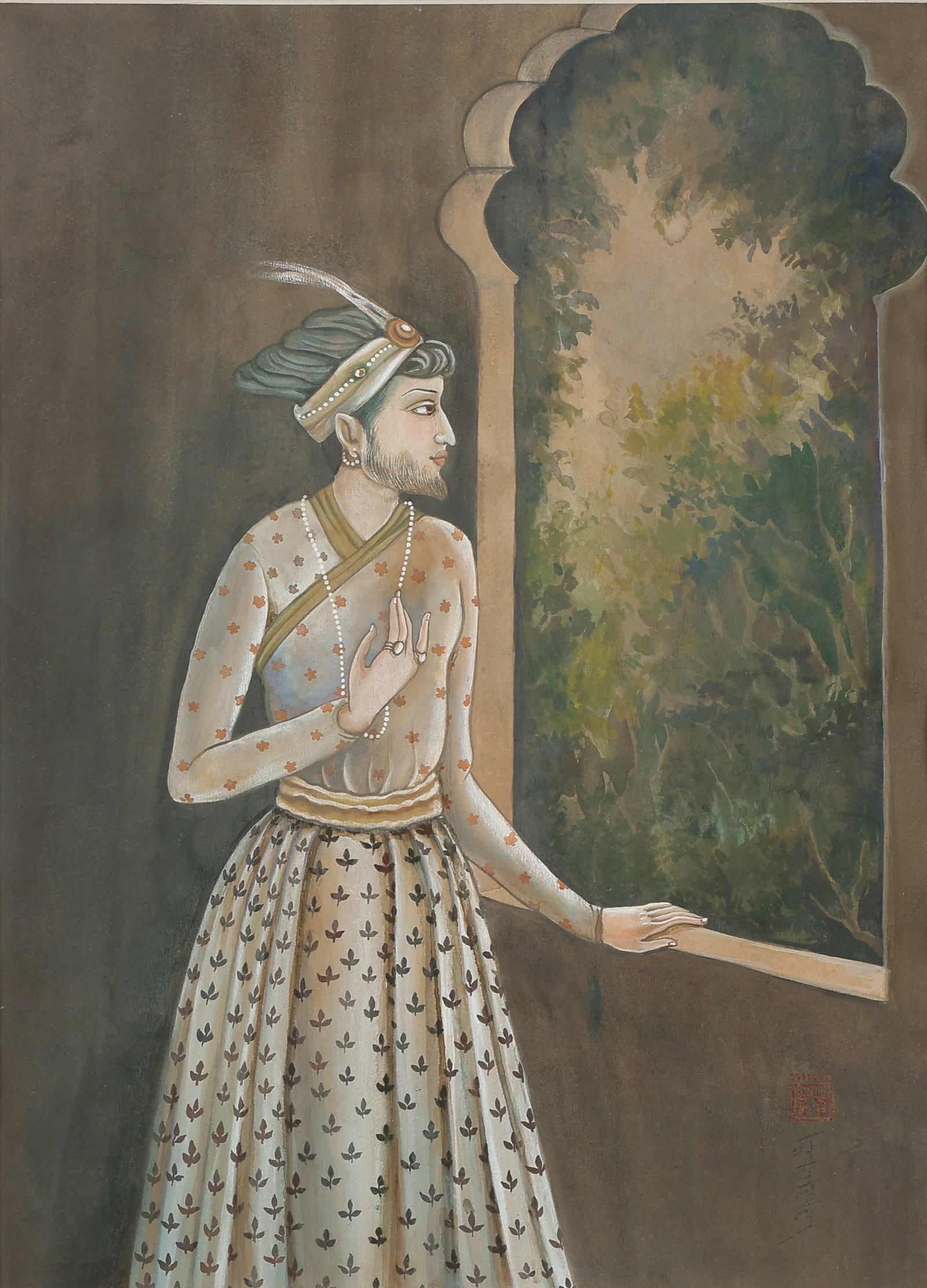 Abanindranath Tagore (Indian, 1871-1951) Watercolor, 15" x 11" (1 of 3)