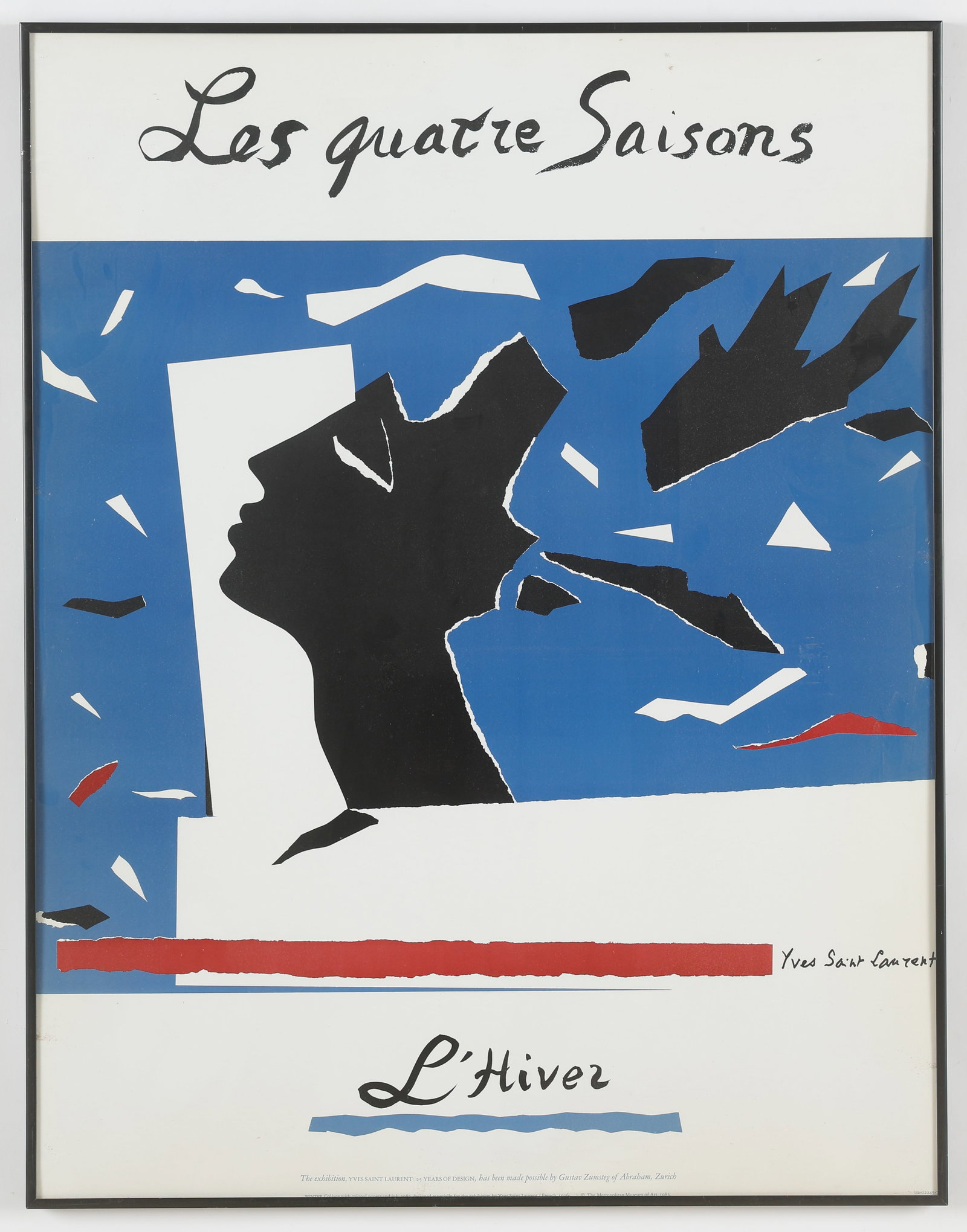 Yves Saint Laurent "Les quatre Saisons: L'Hiver" Poster (1 of 3)