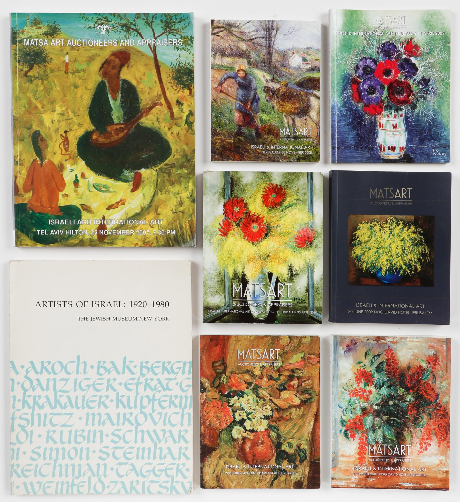 Library of Israeli Art Books And Auction Catalogues: Library of Israeli Art Books And Auction Catalogues. Artists of Israel: 1920-1980. New York: The Jewish Museum, 1981. Softcover. An important historical exhibition catalogue listing prominent modern I