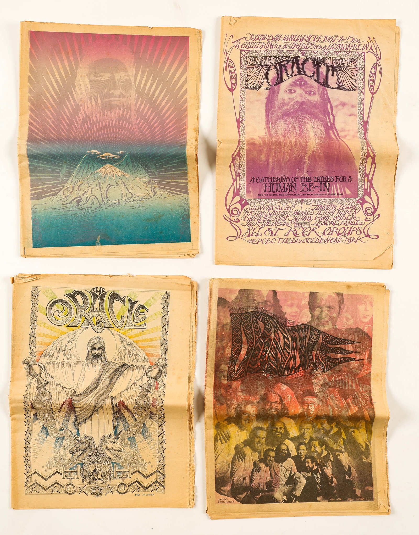 4 Vintage Issues Of The San Francisco Oracle (1 of 5)