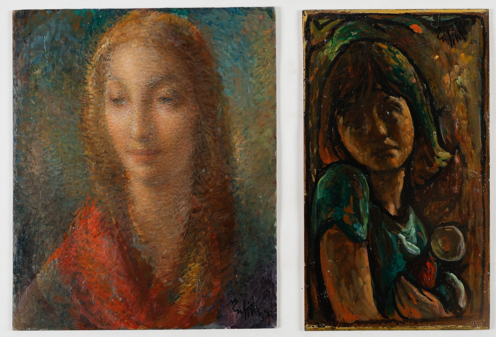 2 Female Portraits, one by Vivaldo Martini (1908-1990) (1 of 5)