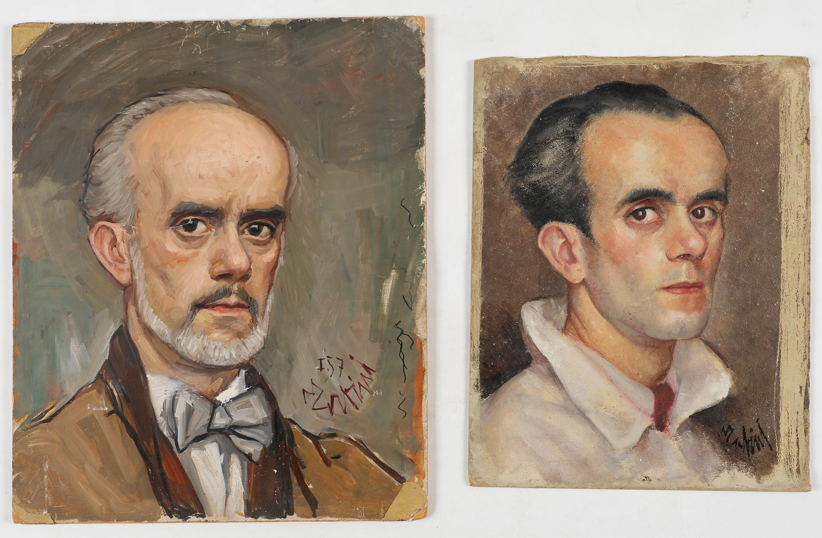 Vivaldo Martini (1908-1990) 2 Male Portraits (1 of 5)