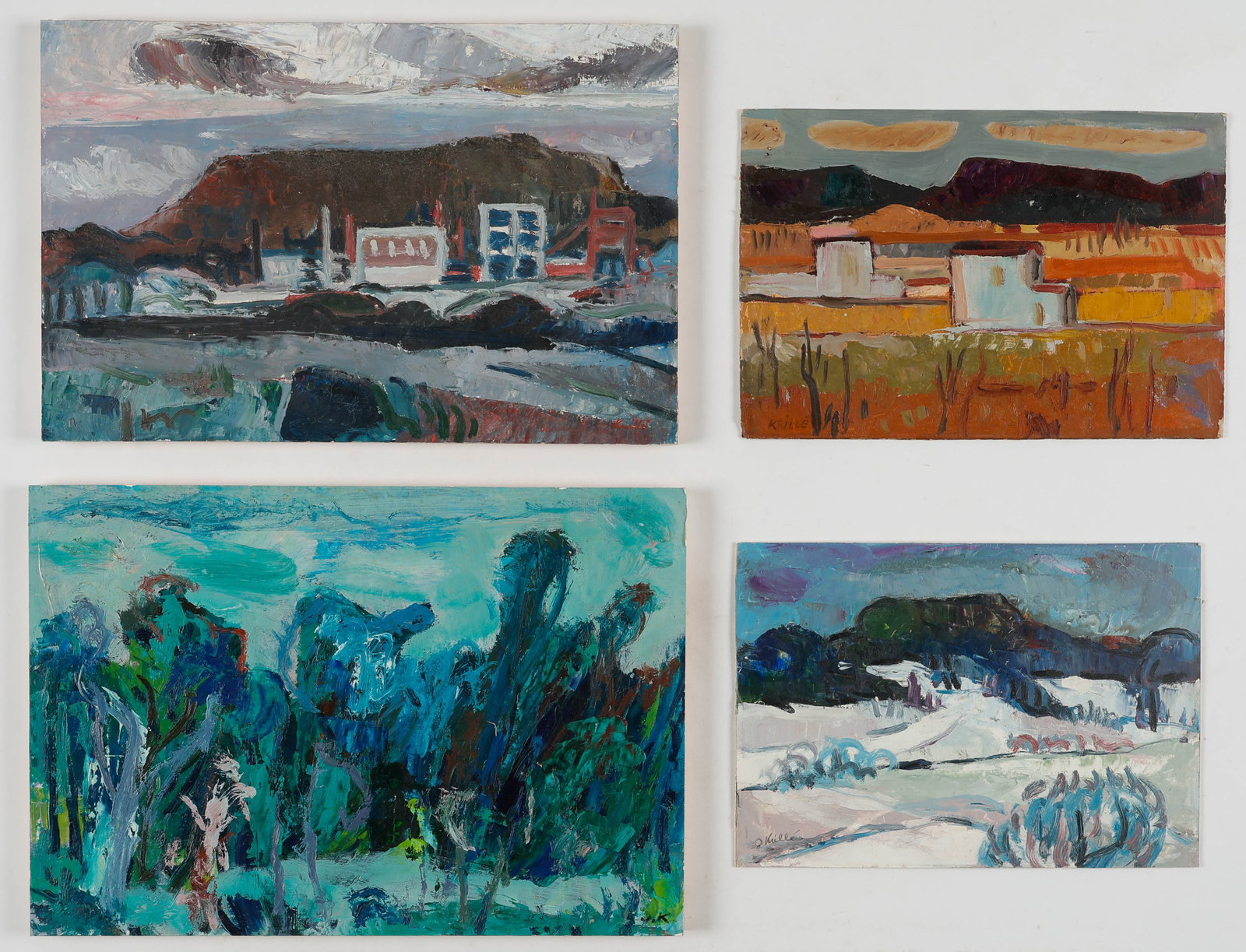 Jean Krille (Swiss, 1923-1991) 4 Works (1 of 5)