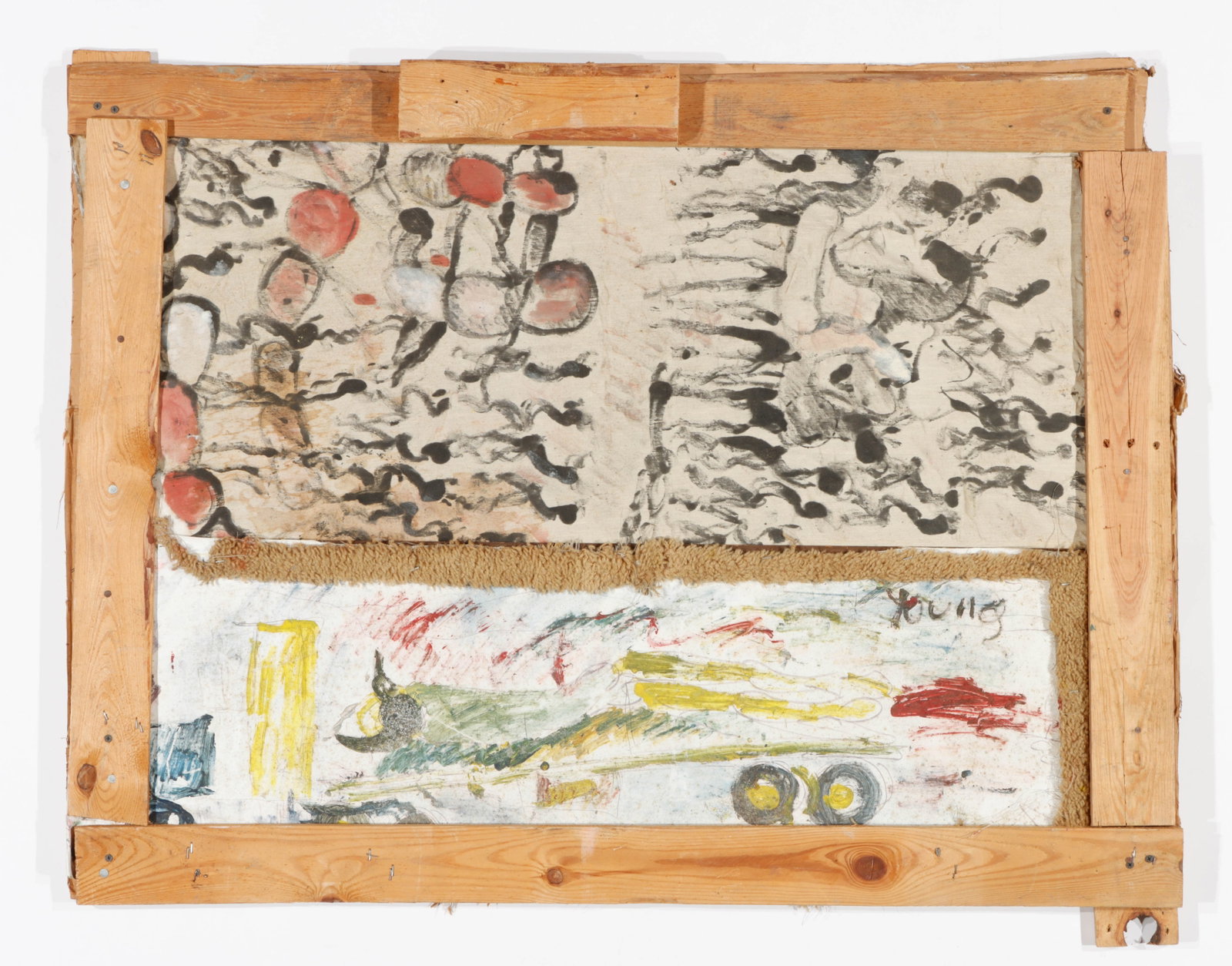Purvis Young (American, 1943-2010) 47.5" x 36.5" (1 of 3)