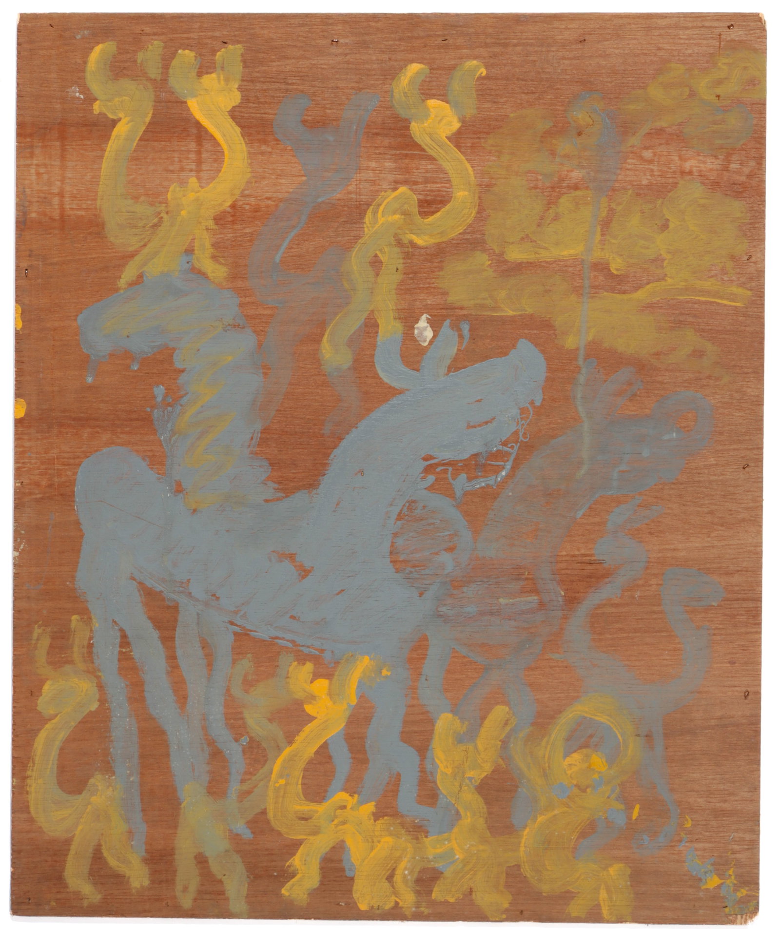 Purvis Young (American, 1943-2010) 34" x 28" (1 of 2)