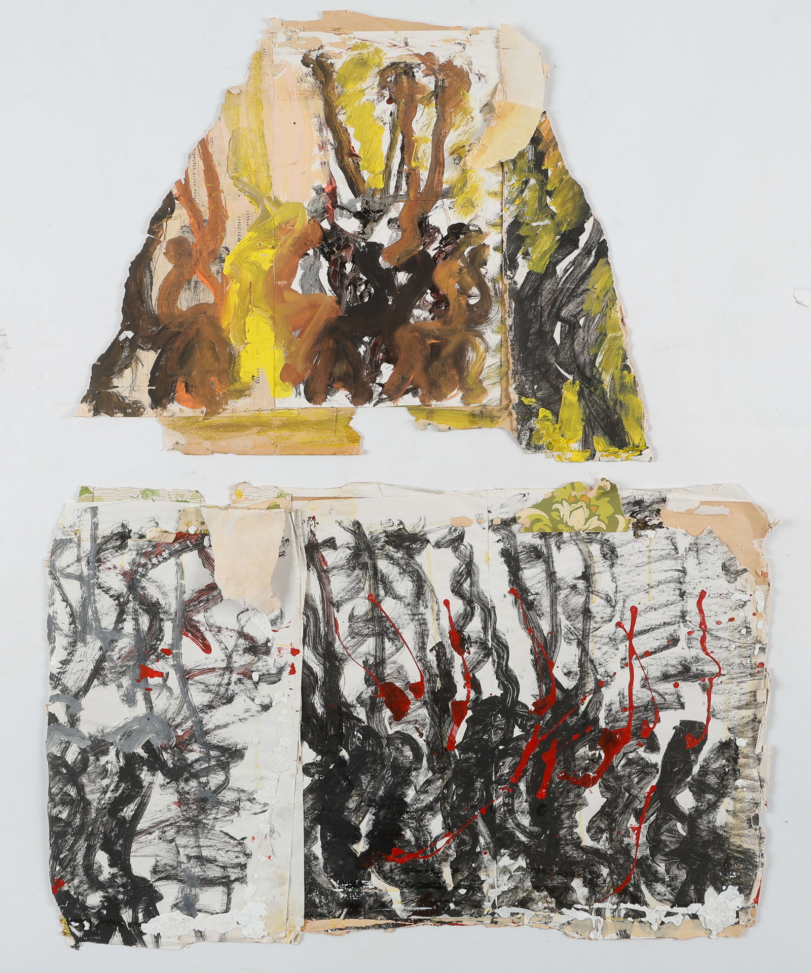 Purvis Young (American, 1943-2010) 32" x 28" (1 of 2)