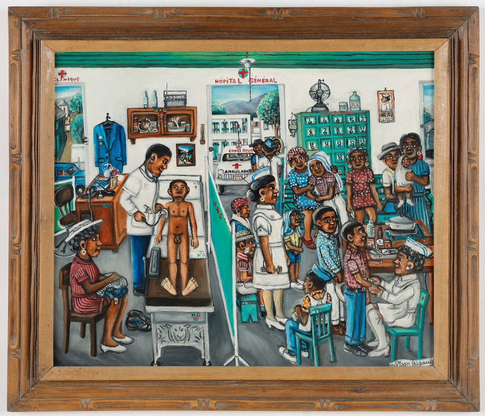 Wilson Bigaud (Haitian/ Port-au-Prince, 1931-2010) Hopital General (1 of 3)
