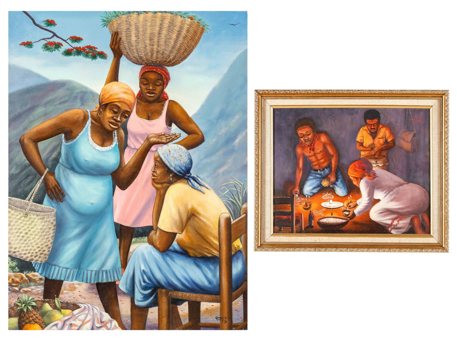 Francois Ricles Gracia (Haitian) 2 Works (1 of 7)