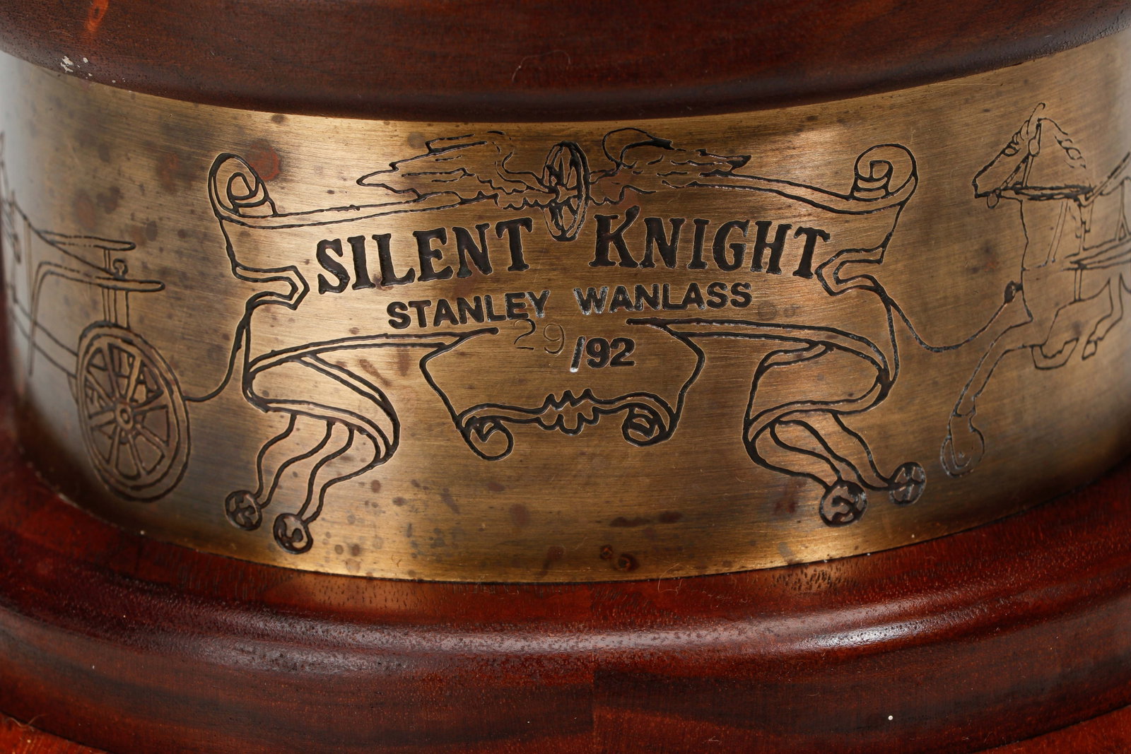 Stanley Wanlass (American, b.1941) "Silent Knight" Santa Claus Cold Painted Bronze, H: 26" - 4