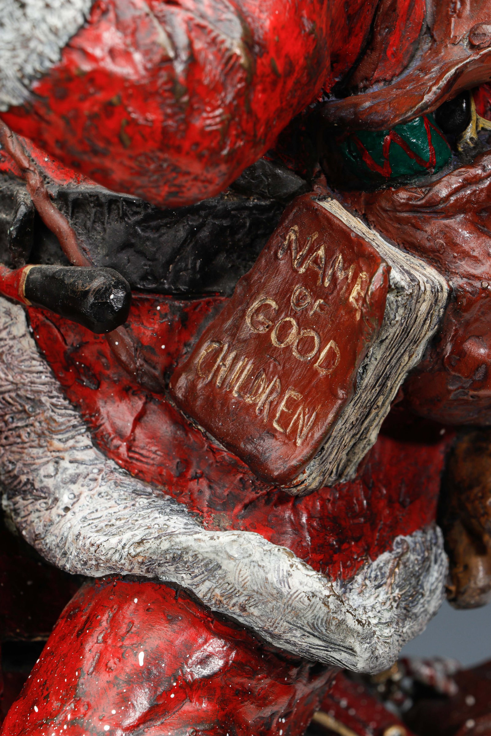 Stanley Wanlass (American, b.1941) "Silent Knight" Santa Claus Cold Painted Bronze, H: 26" - 7