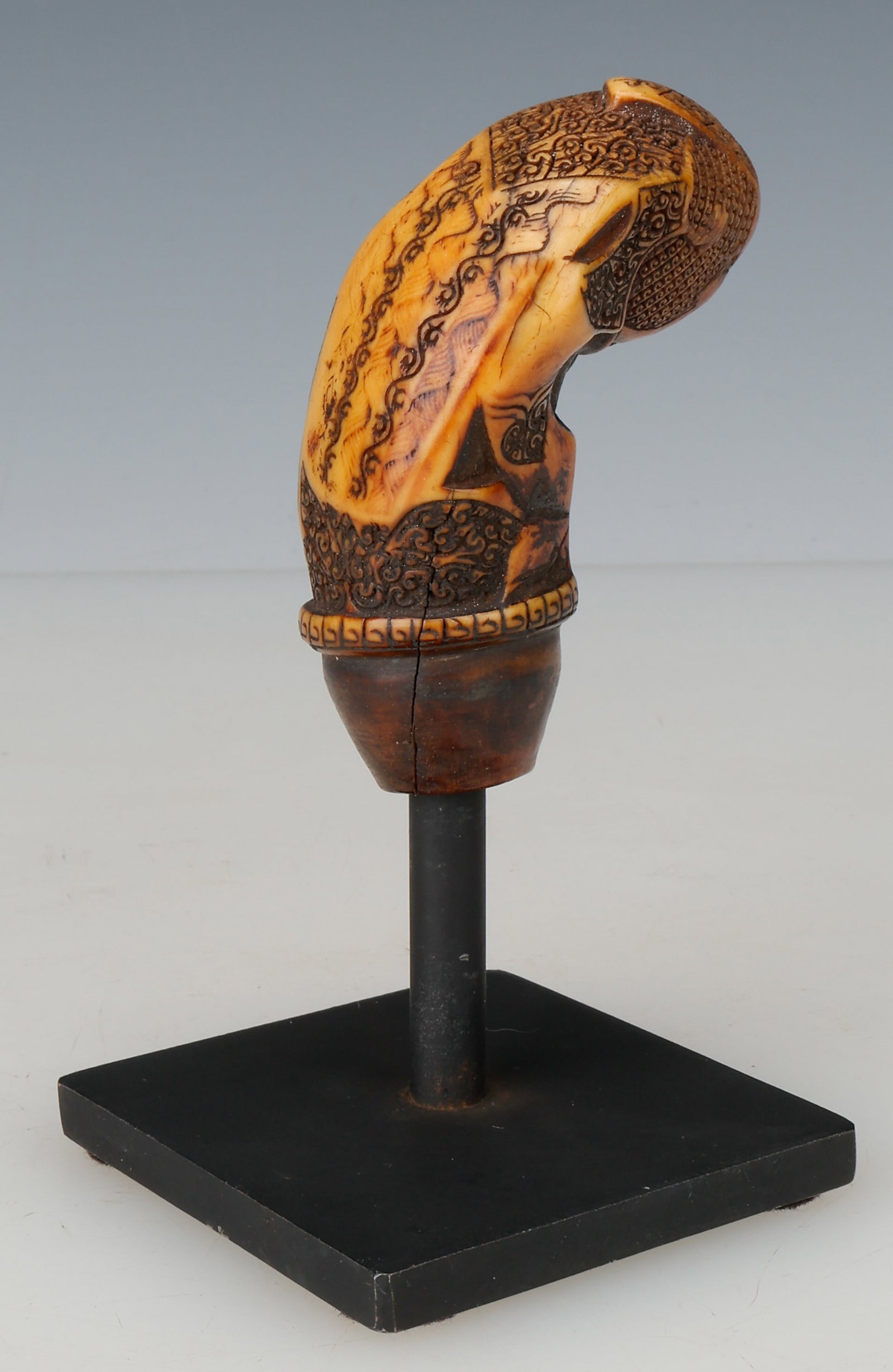 Antique Jawa Demam Kris Handle, Sumatra or Indo-Malay Peninsula, 18th-19th C. (1 of 6)