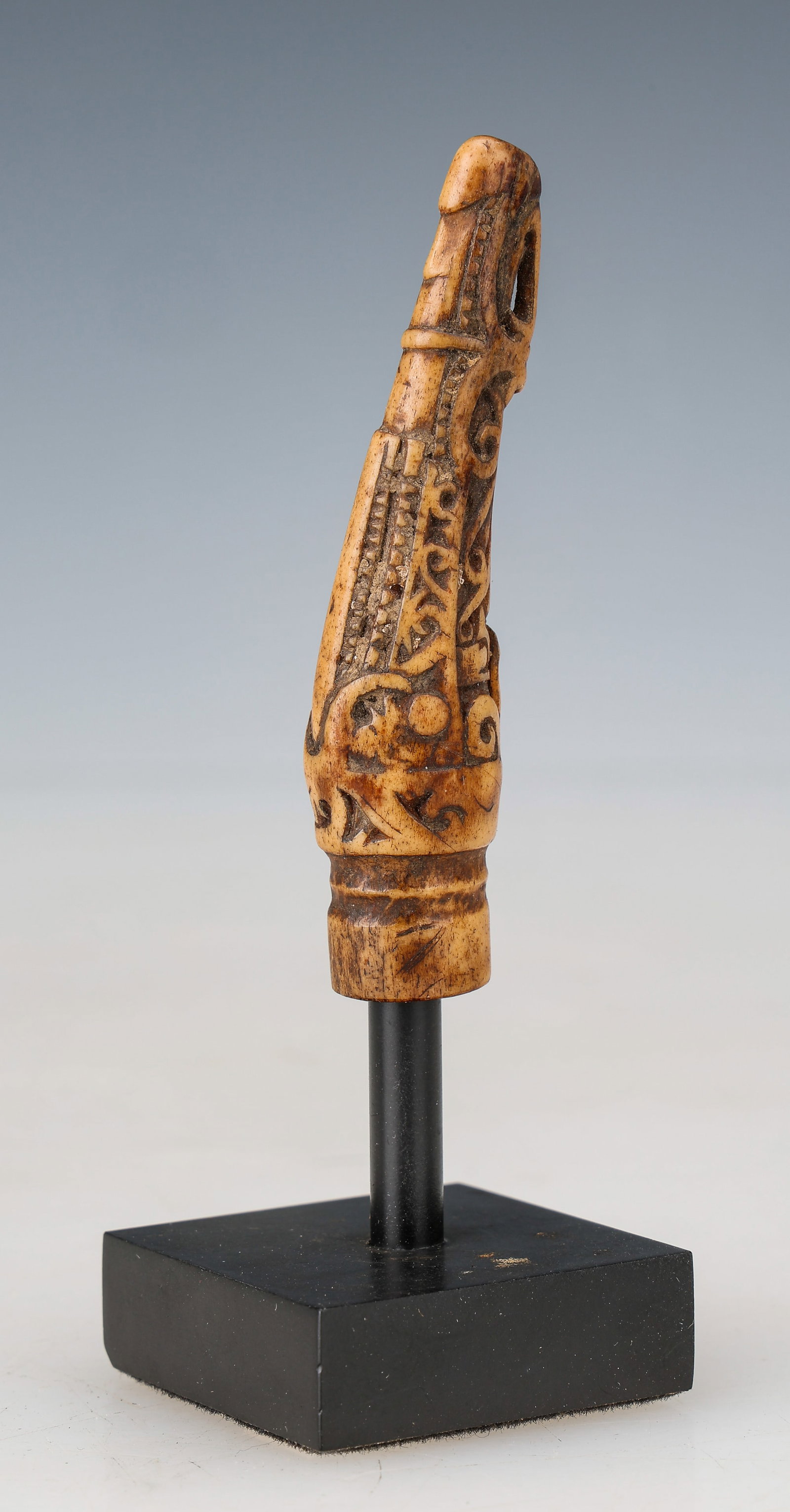 Antique Madura East Java Bone Kris Handle, Late 19th C. (1 of 4)