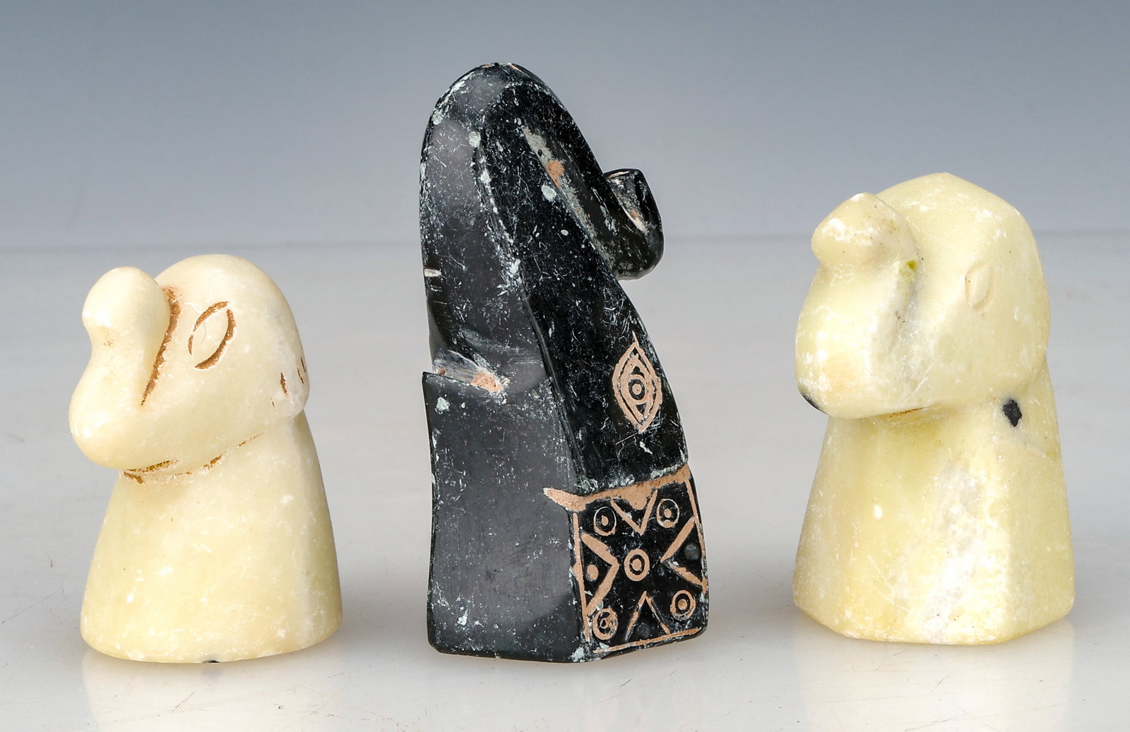 3 Mesopotamian Pre-Dynastic Uruk Stone Game Pieces (1 of 5)