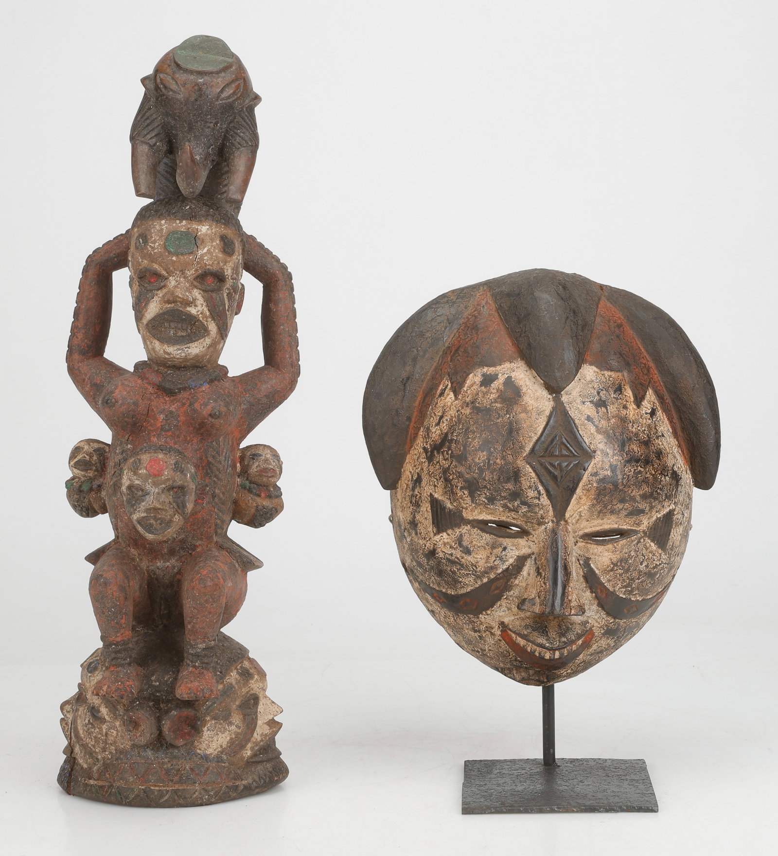 Ibo Statuette And Idoma Mask, Nigeria (1 of 8)