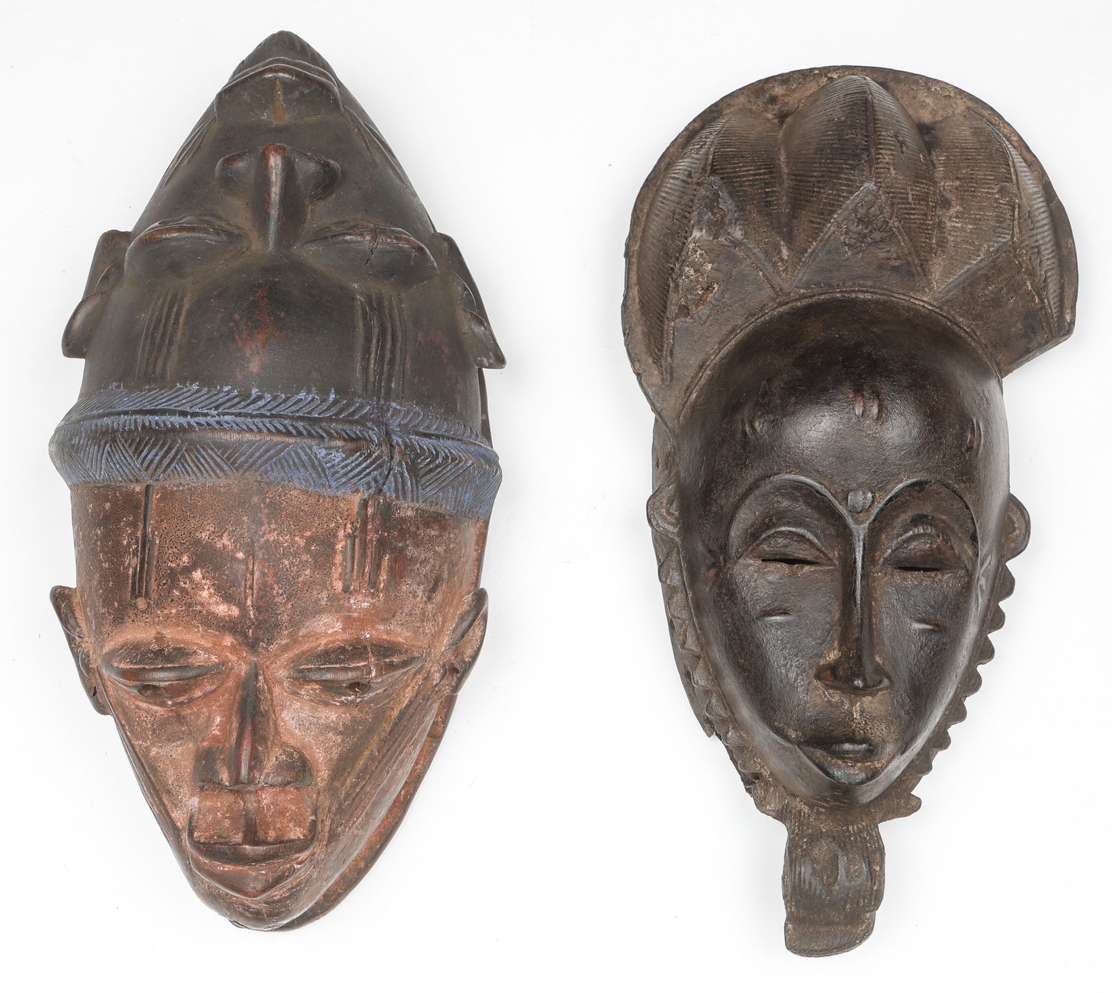 2 African Baule Masks, Cote d'Ivoire (1 of 5)