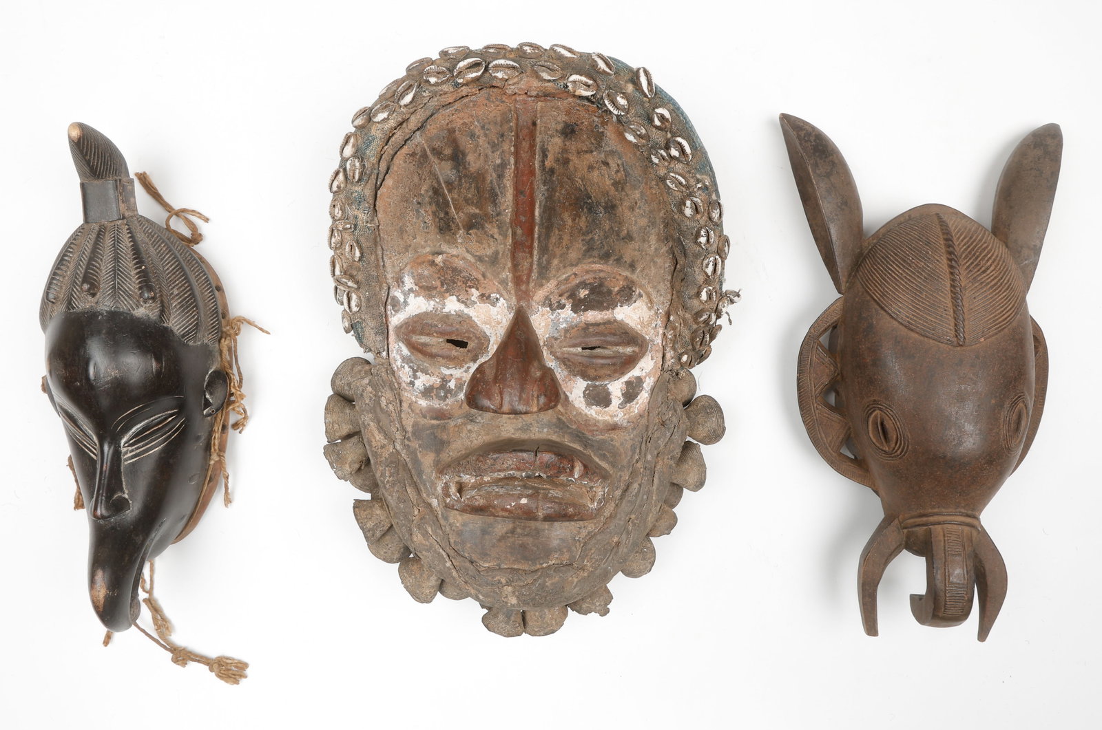 3 African Masks From Cote d'Ivoire (1 of 6)