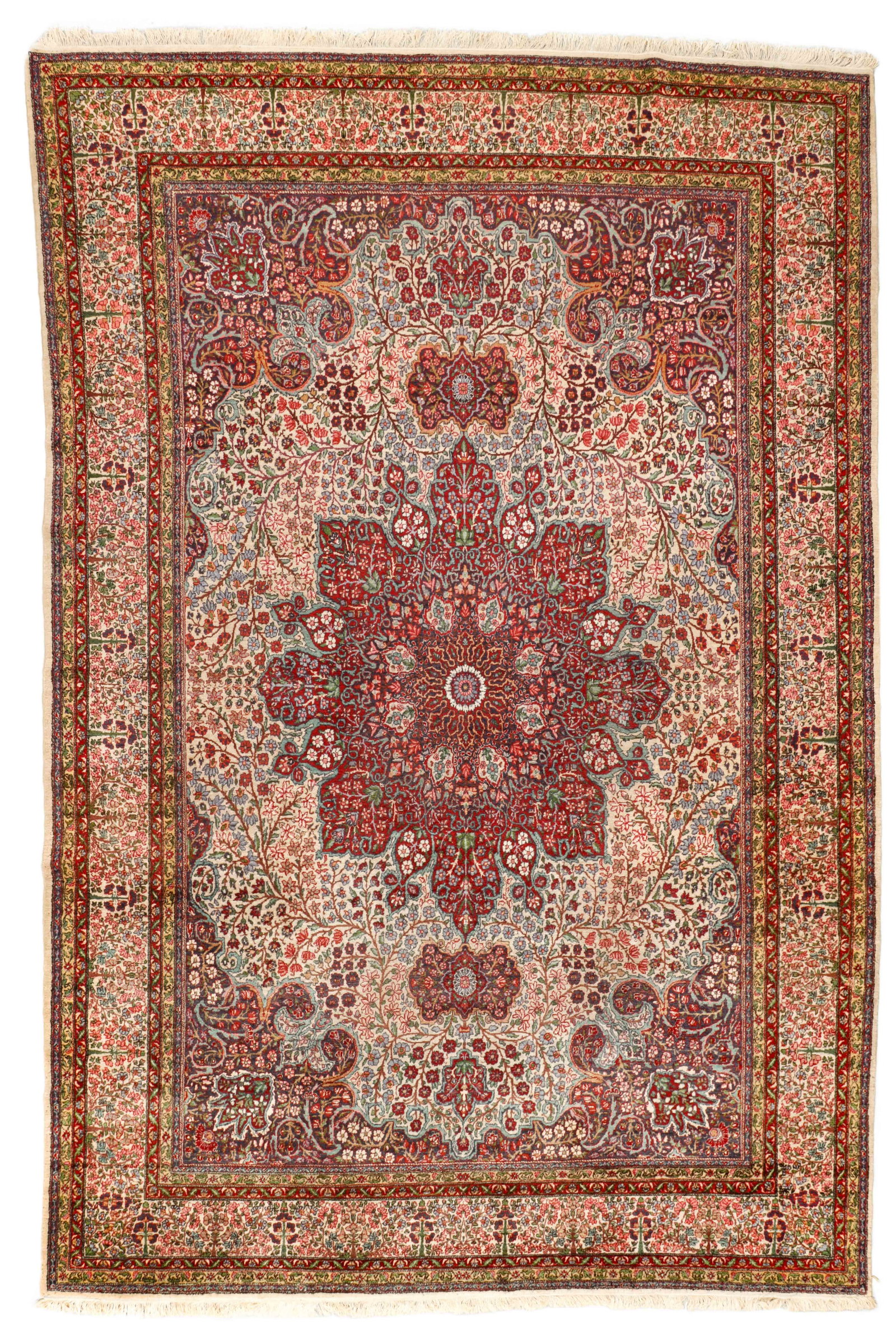 Fine Kerman Rug, Persia, Ca. 1940, 9'3'' x 13'9'' (1 of 5)