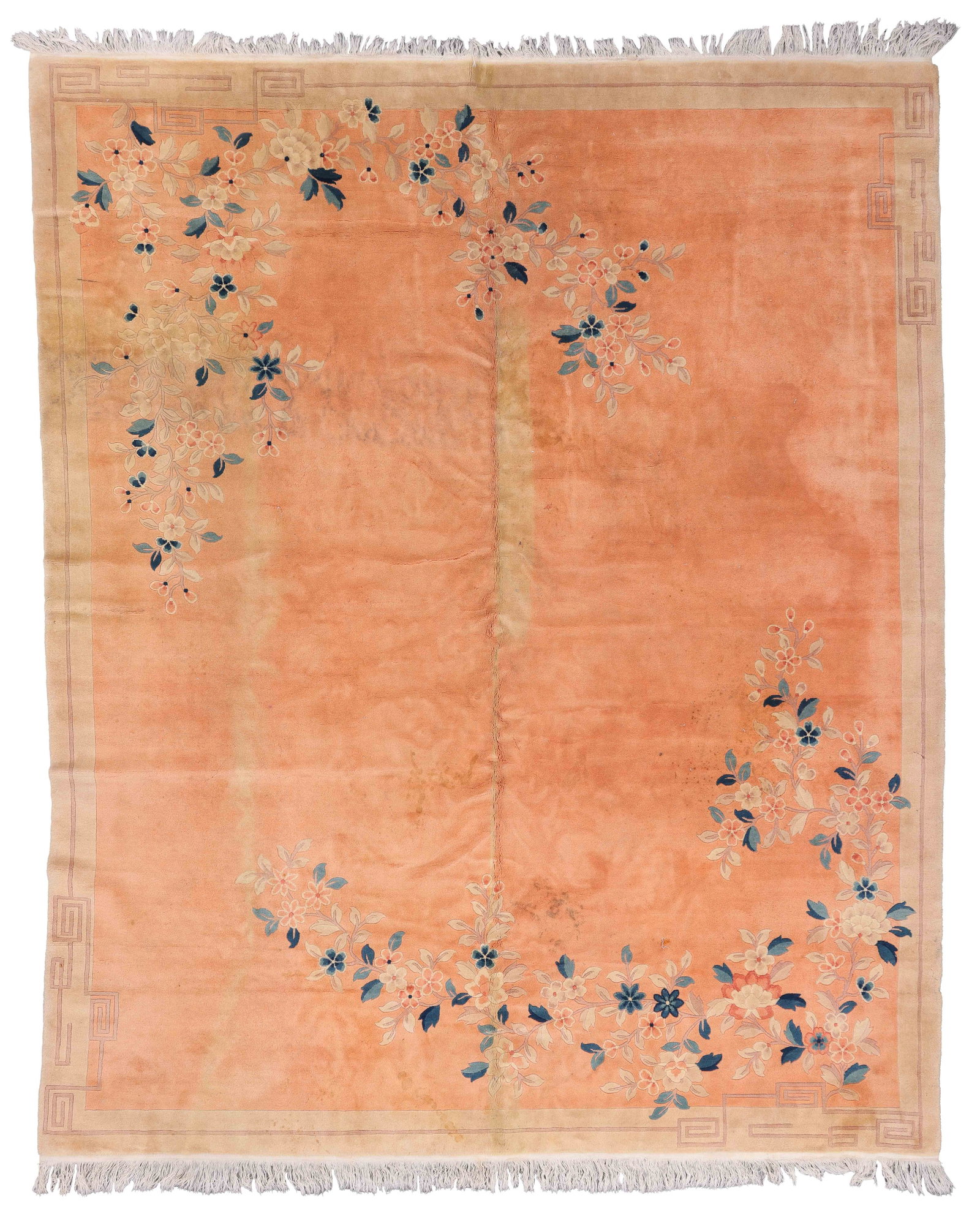 Chinese Art Deco Rug, Mid 20th C., 8'3'' x 9'11'' (1 of 8)