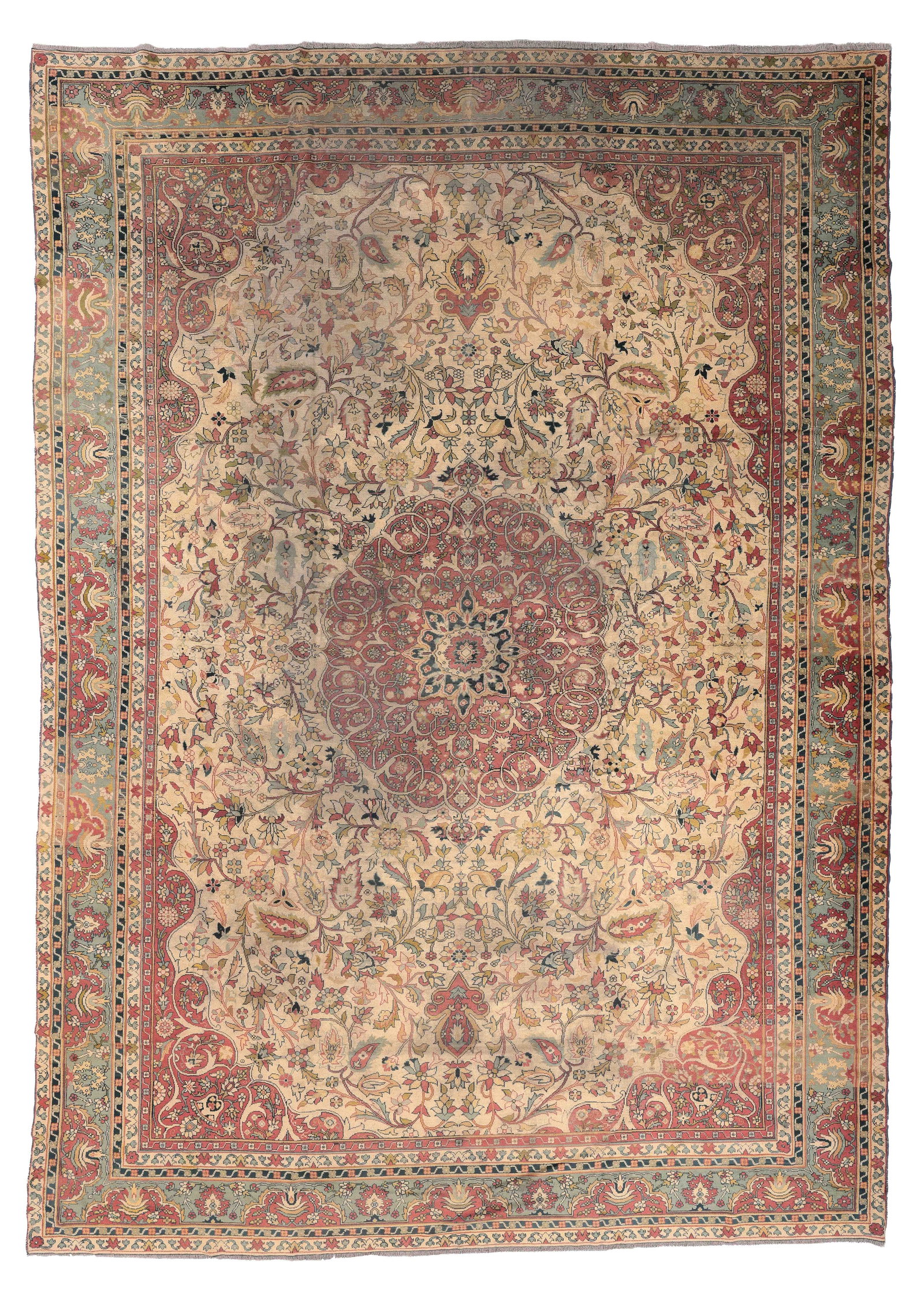 Unusual Persian Style Rug, Turkey or Europe, Early 20th C., 11'0'' x 15'4'' (1 of 9)