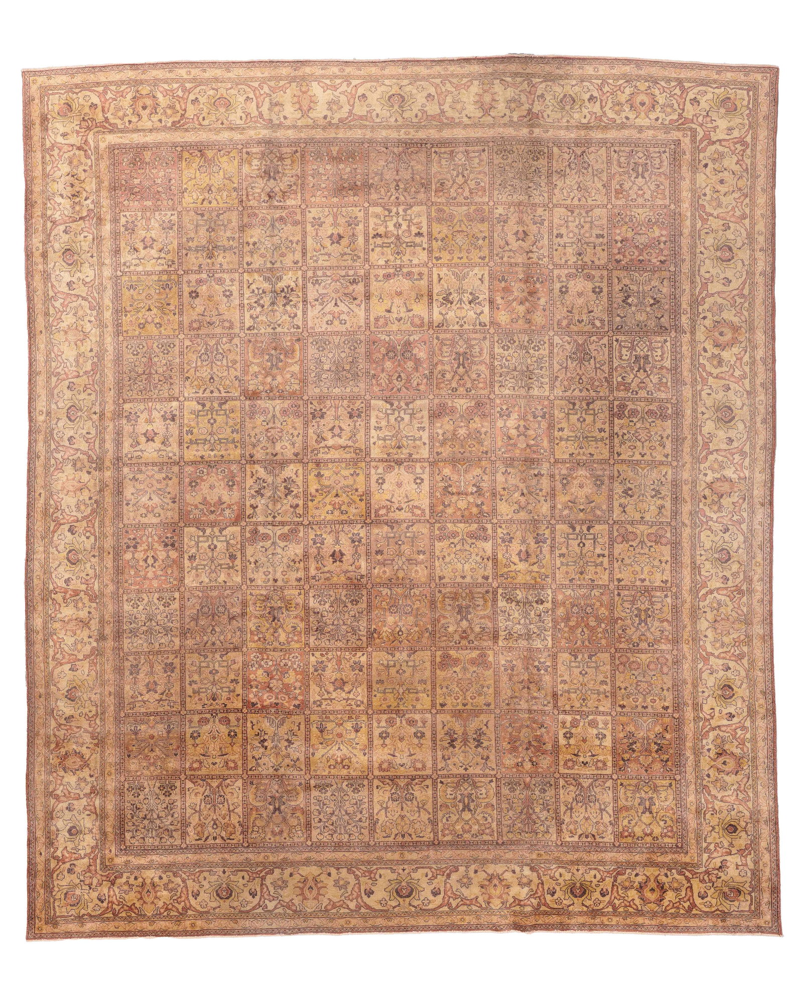 Tabriz Rug, Persia, Mid 20th C., 11'0'' x 12'10'' (1 of 8)