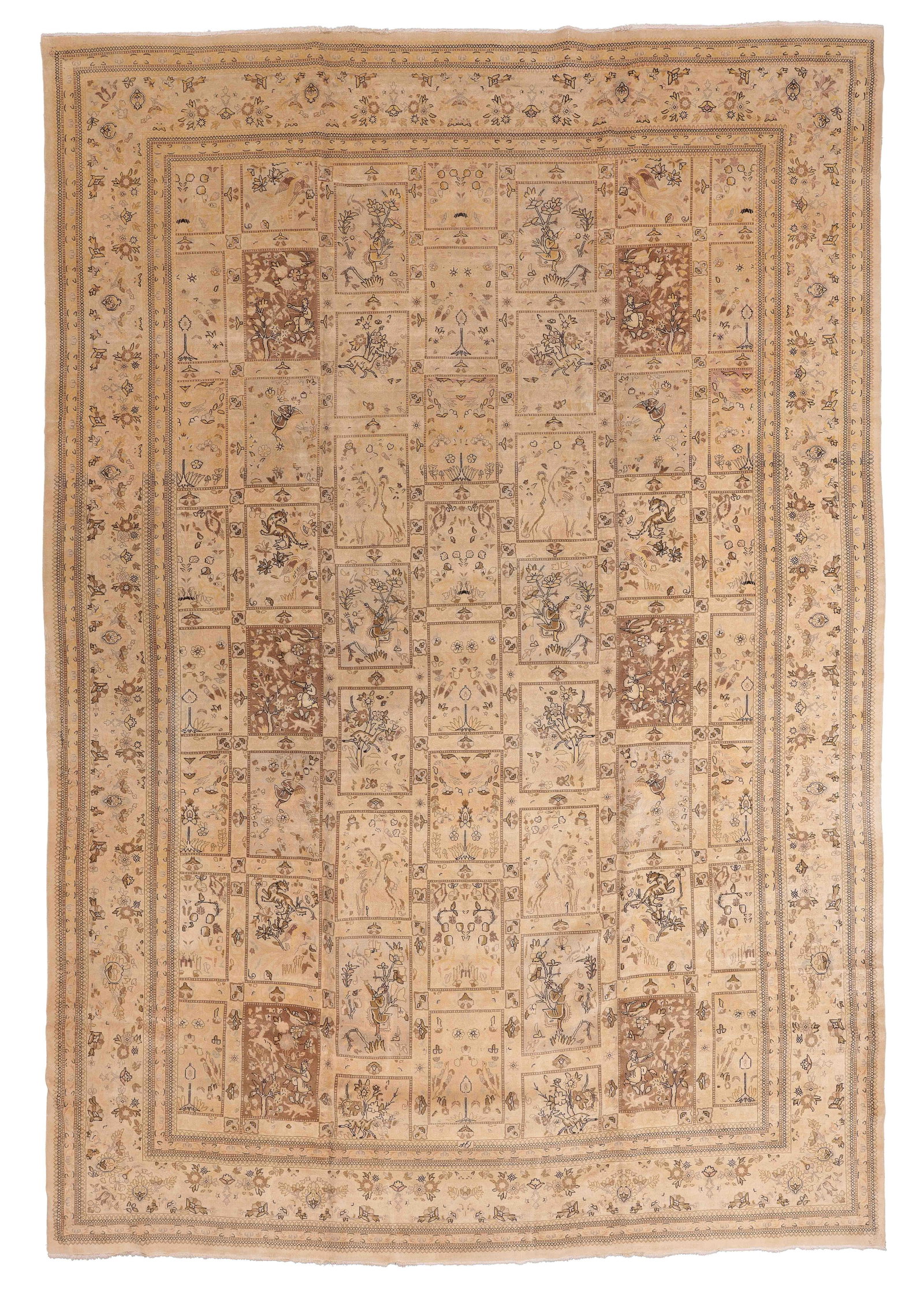 Mansion-Size Tabriz Rug, Persia, Mid 20th C., 11'6'' x 17'1'' (1 of 9)