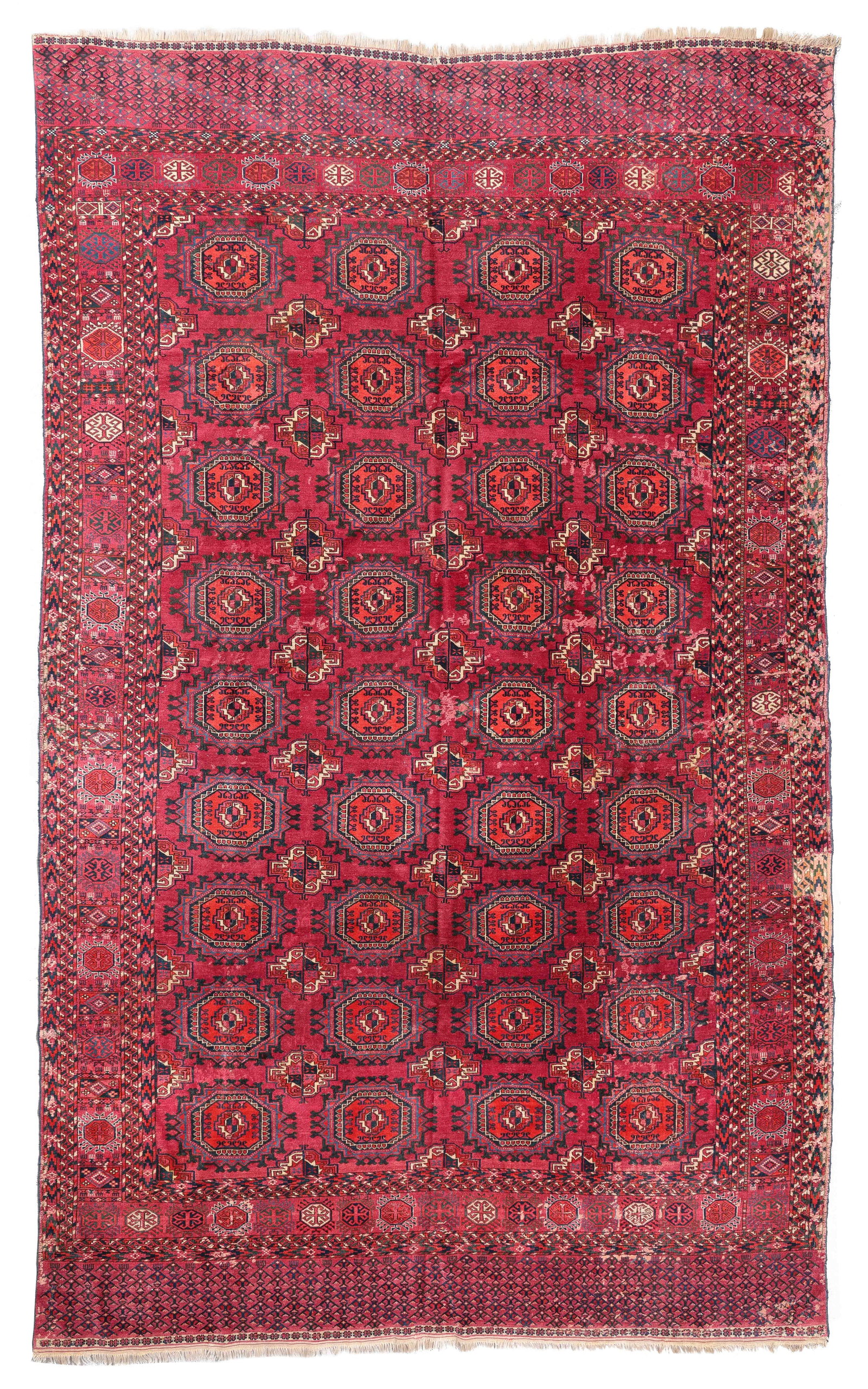 Salor Style Tekke Main Rug , Turkmenistan, Ca. 1900, 6'8'' x 11'4'' (1 of 6)