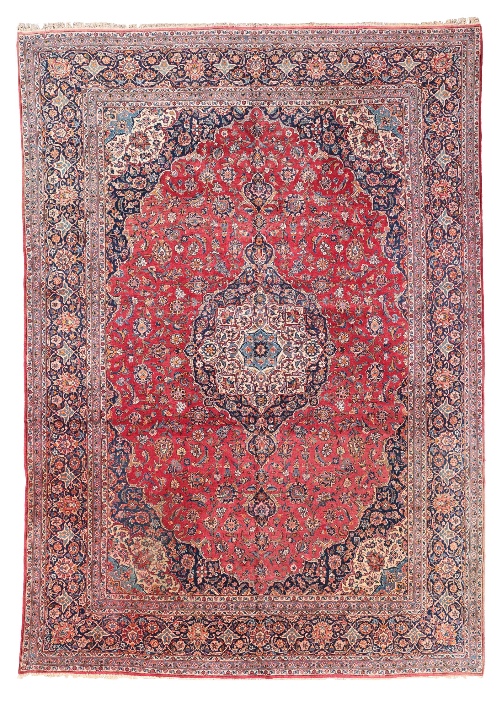 Kashan Rug, Persia, Mid 20th C., 8'11'' x 12'8'' (1 of 9)