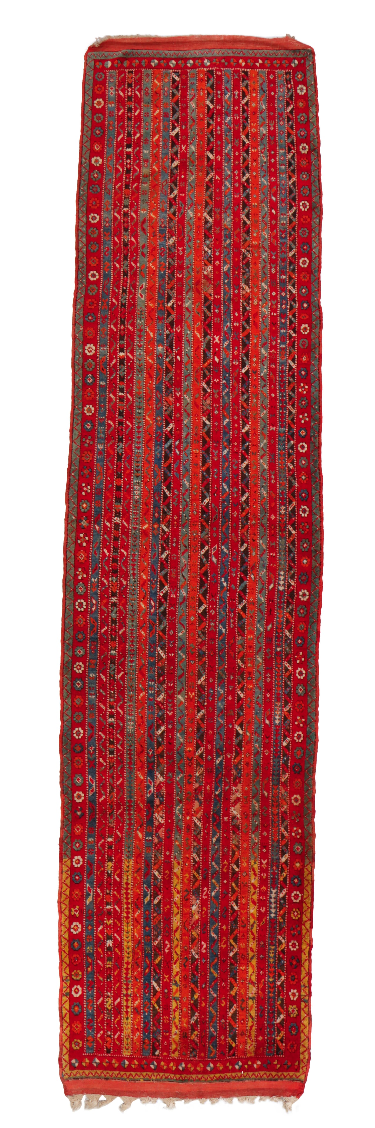 Central Anatolian Long Rug, Turkey, Ca. 1900, 2'10'' x 12'1'' (1 of 4)