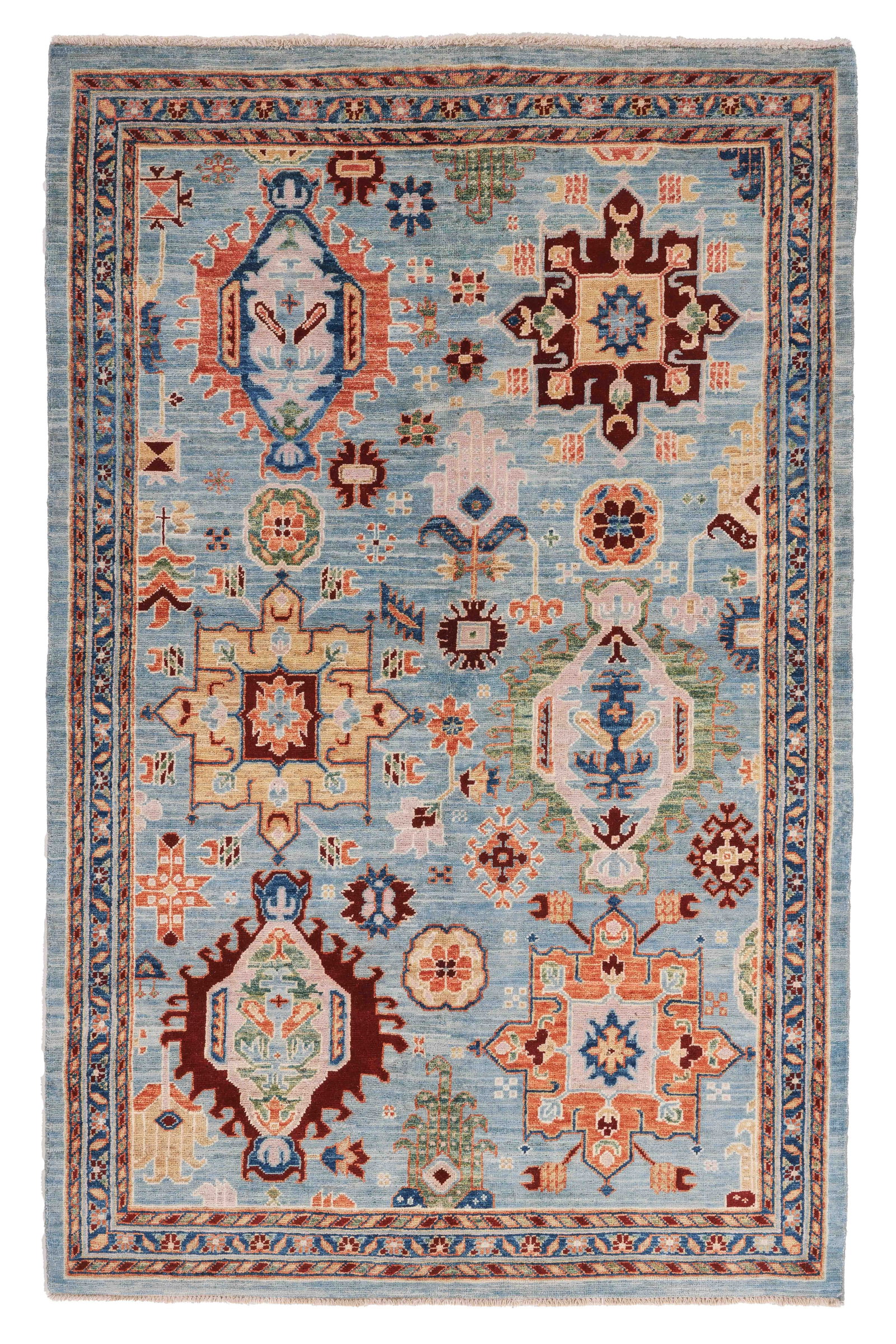 Karadja Style Rug, Afghanistan, Early 21st C., 4'0'' x 6'2'' (1 of 6)