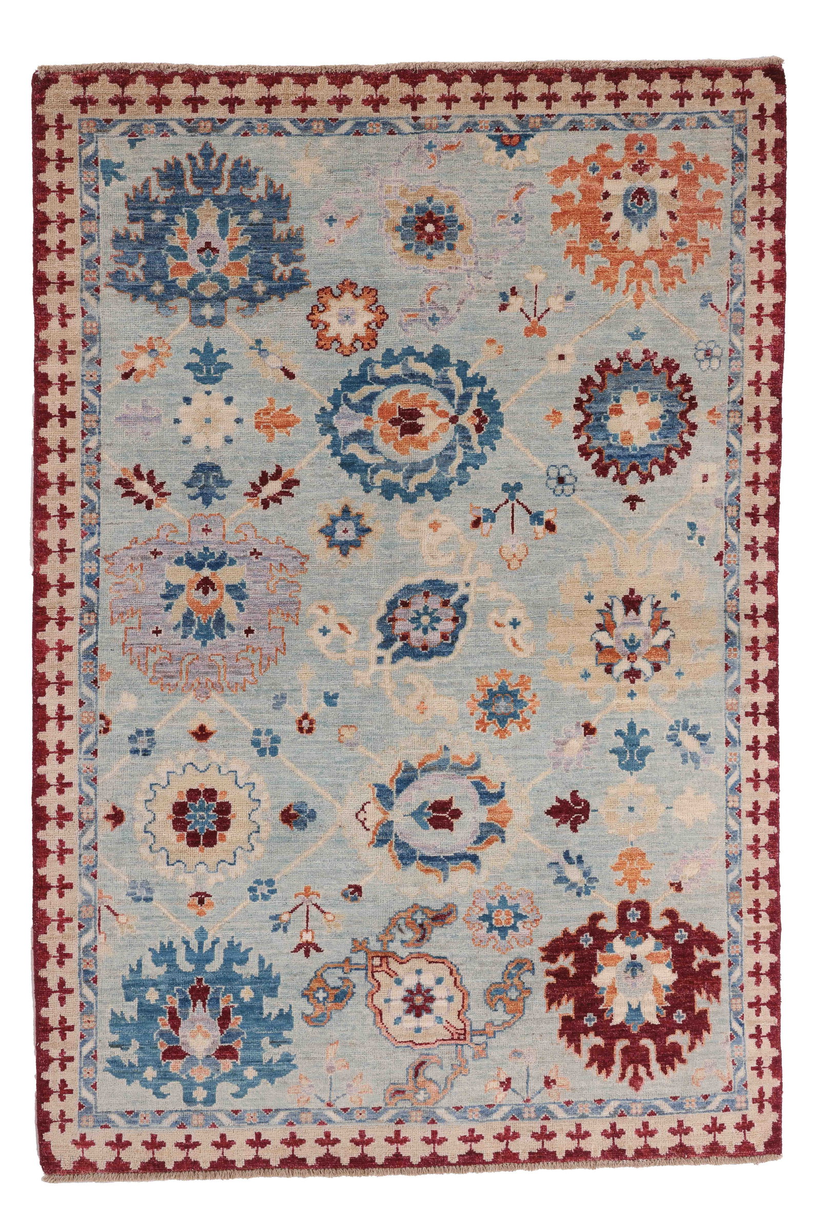 Tabriz Style Rug, Afghanistan, Early 21st C., 3'11'' x 5'10'' (1 of 6)