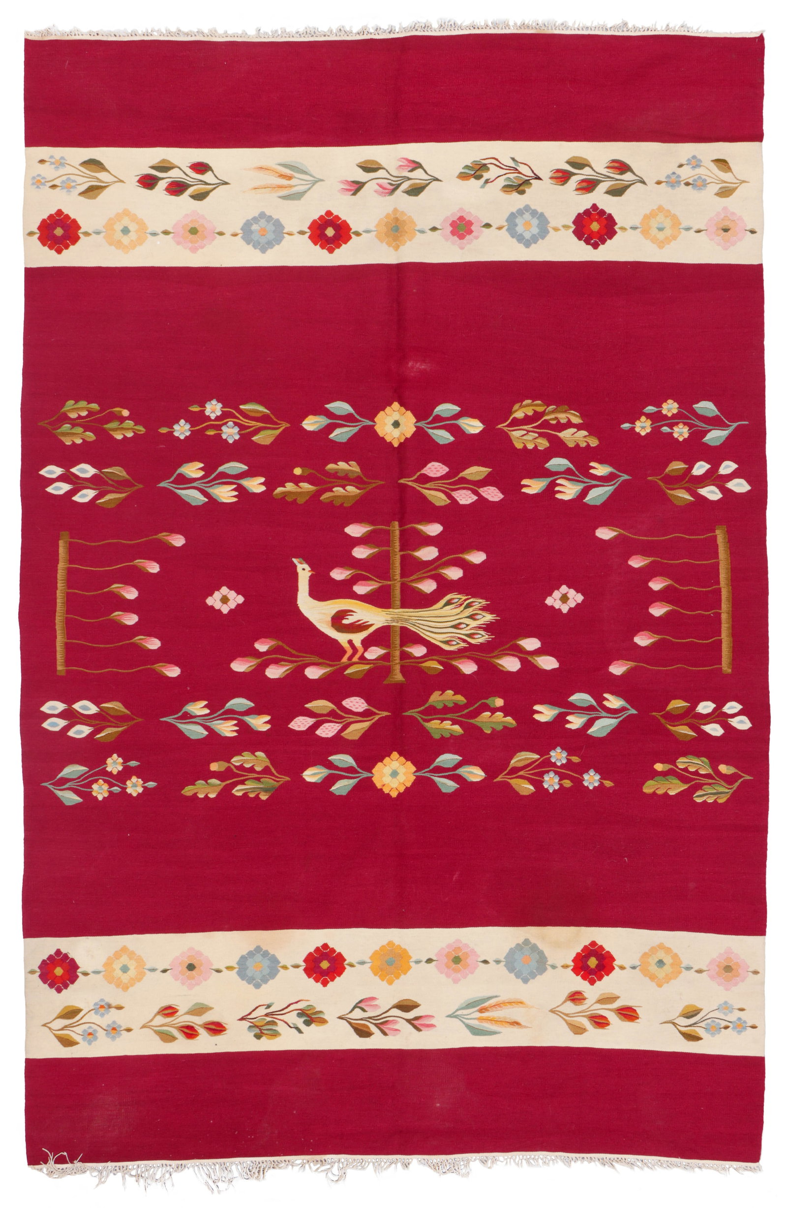 Oltenian Kilim, Romania, Early 20th C., 6'7'' x 9'11'' (1 of 4)
