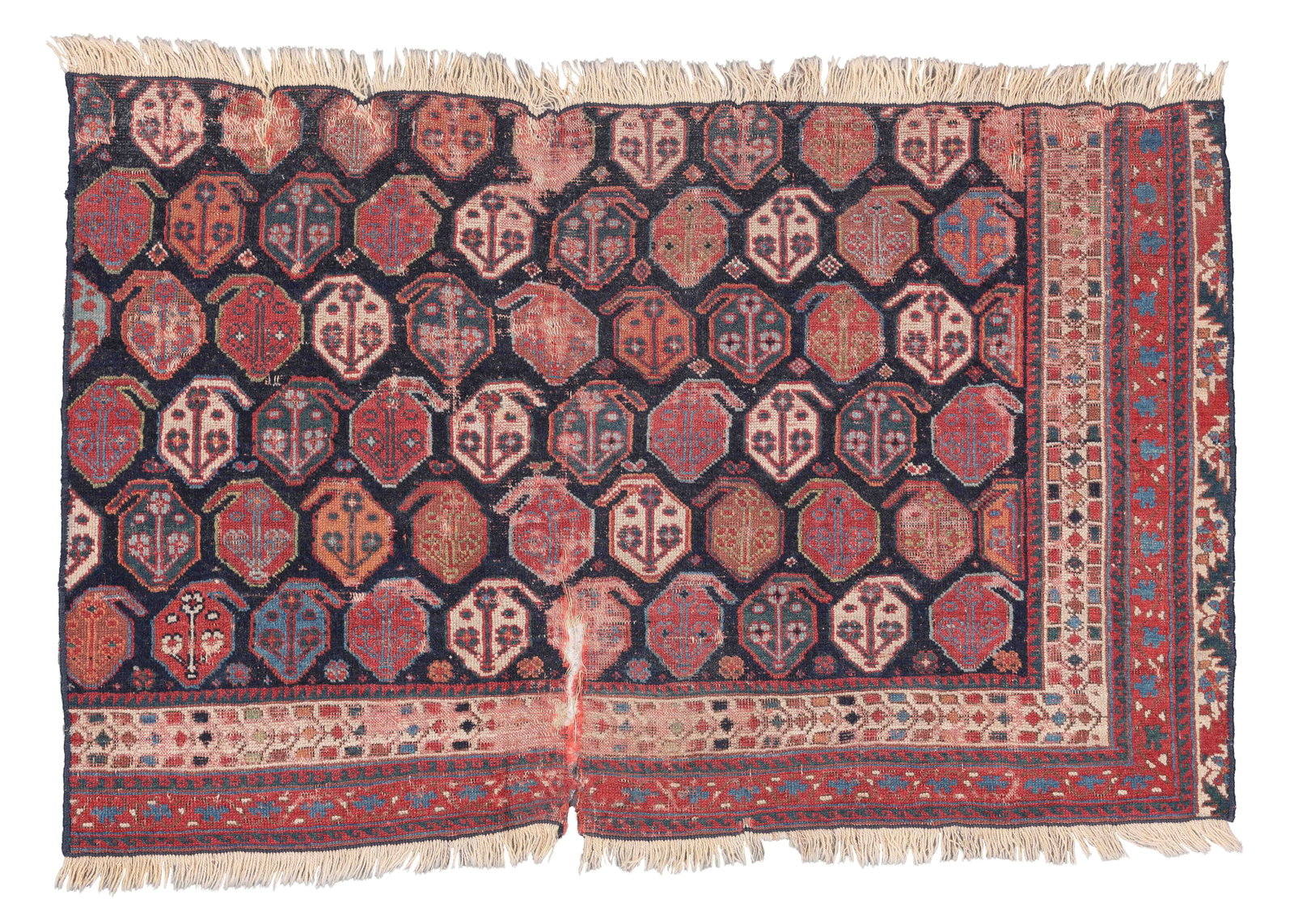 Afshar Rug Fragment, Persia, 19th C., 2'5'' x 3'5'' (1 of 4)