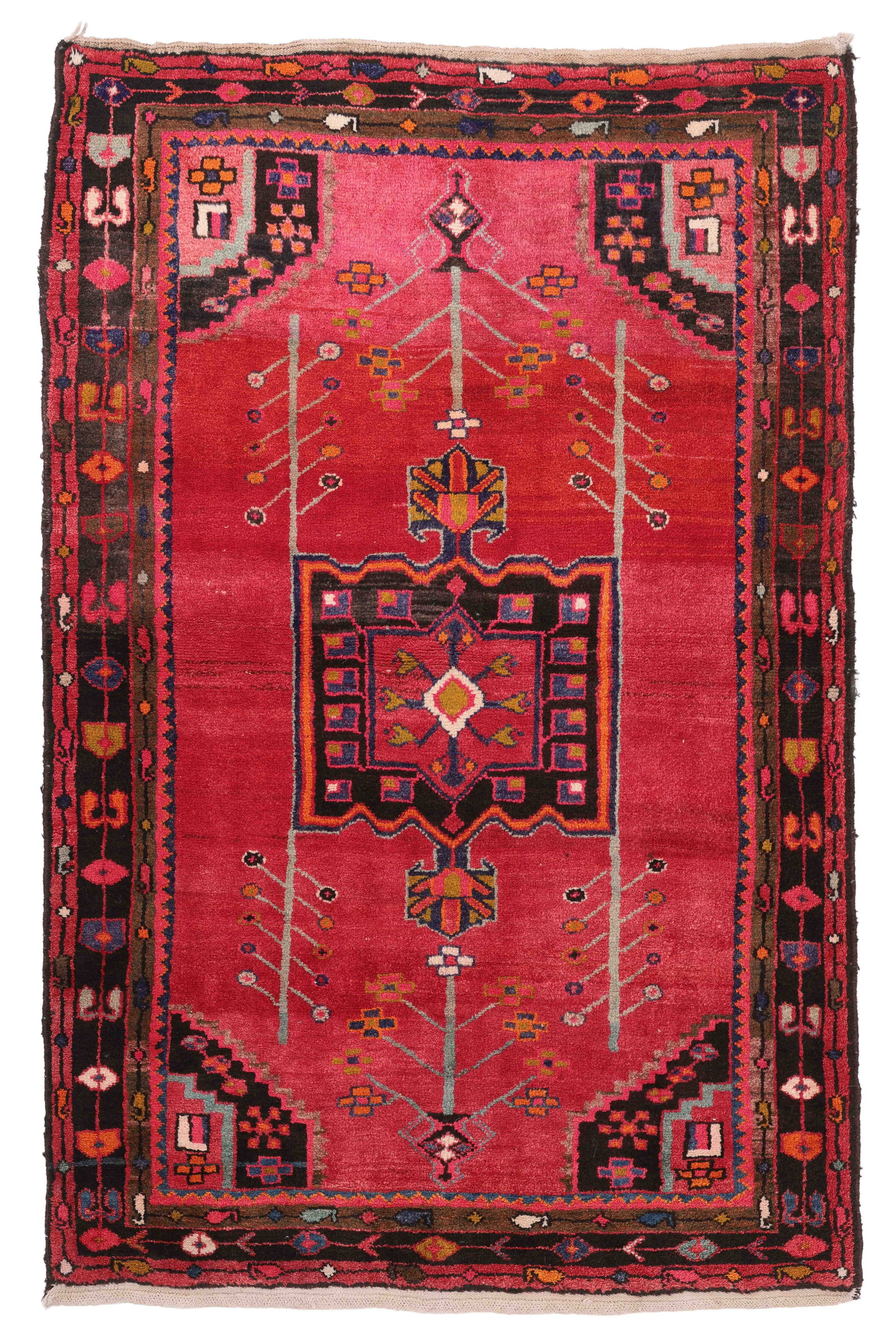 Hamadan Rug, Persia, Mid 20th C., 4'4'' x 6'8'' (1 of 6)