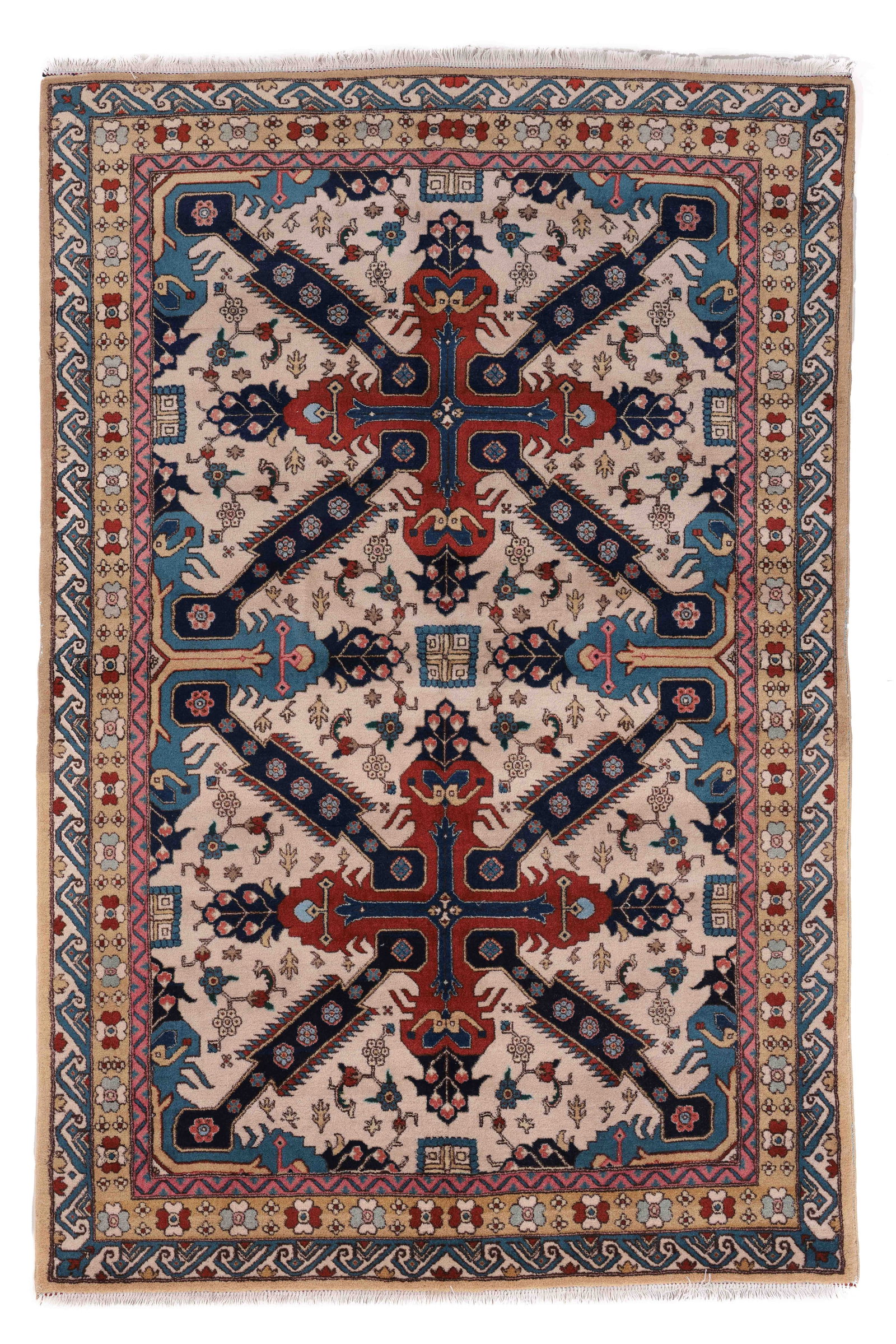 Seychour Kuba Style Rug, Persia, Early/Mid 20th C., 4'7'' x 6'9'' (1 of 5)