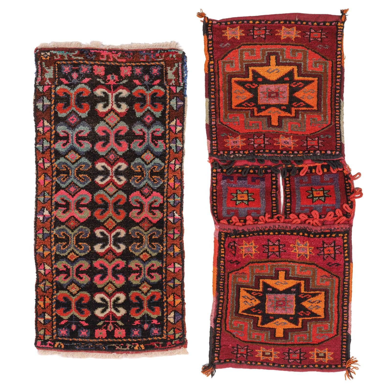 2 Kurdish Weavings, Turkey, Mid 20th C. (1 of 4)