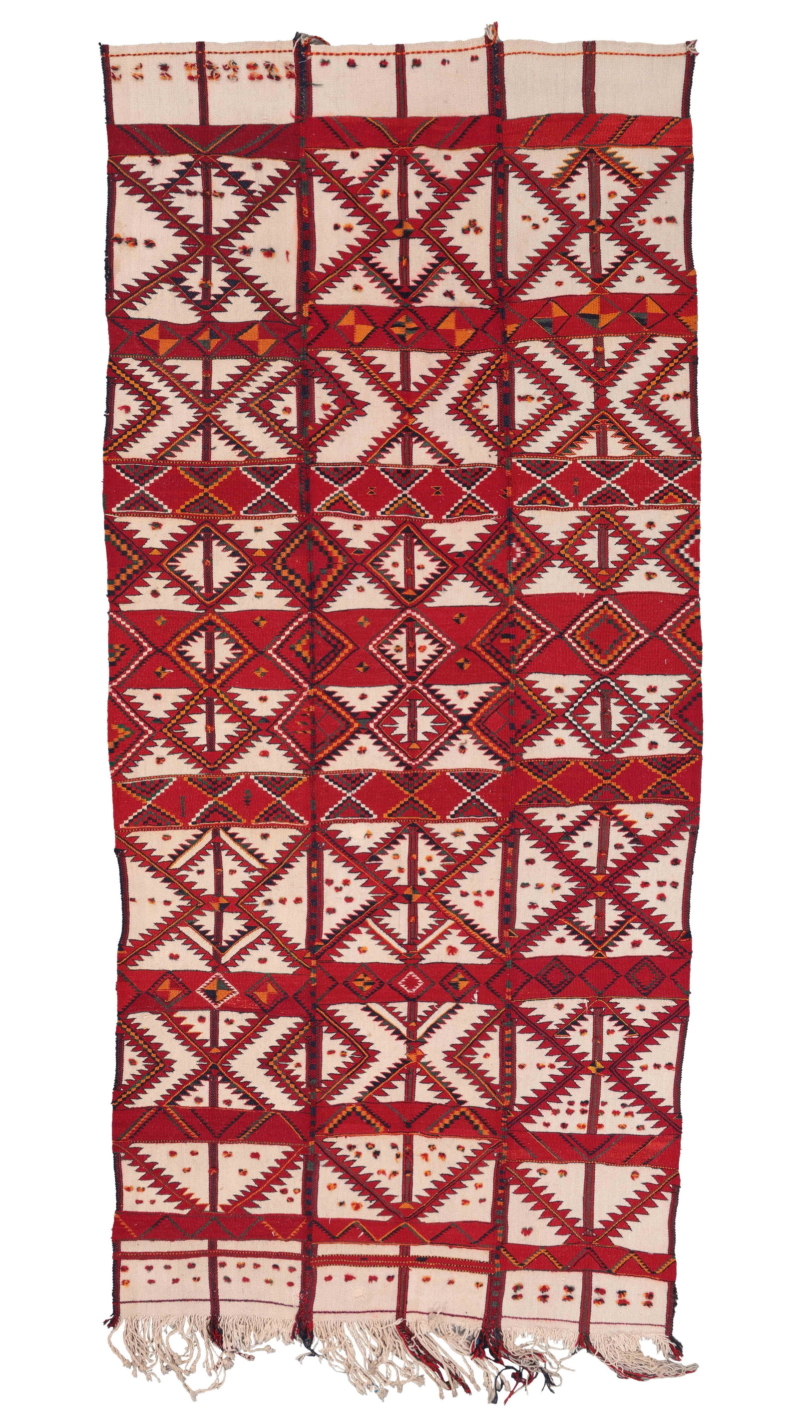 Bedouin Flatweave, Morocco, Mid 20th C., 5'3'' x 11'6'' (1 of 5)